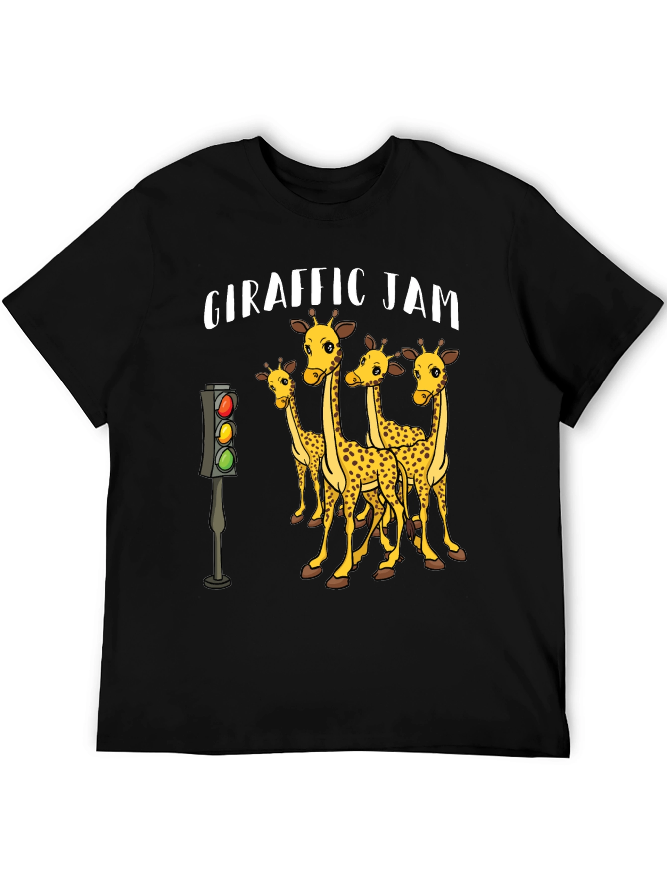 Giraffe Traffic Jam Graphic T-Shirt