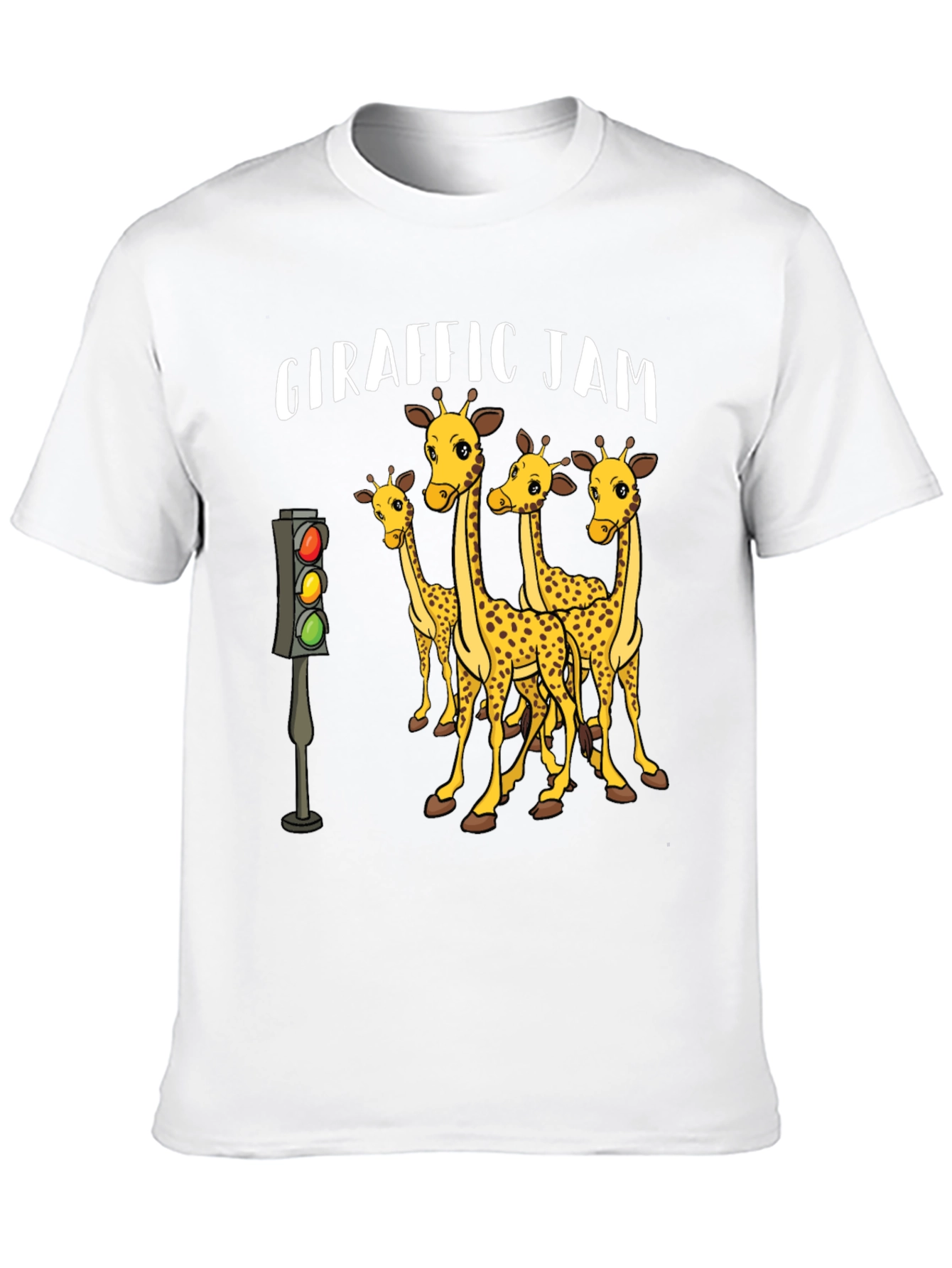 Giraffe Traffic Jam Graphic T-Shirt