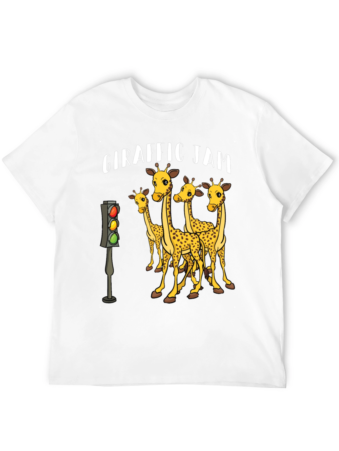 Giraffe Traffic Jam Graphic T-Shirt