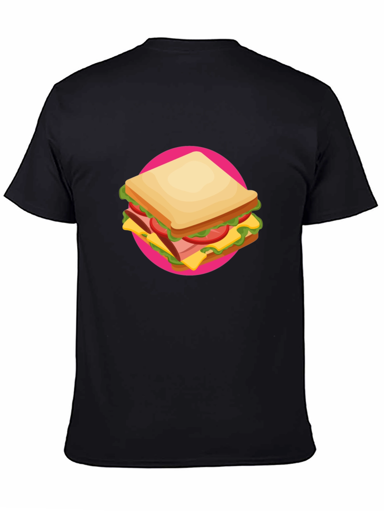 Sandwich Graphic Tee - Casual Crew Neck T-Shirt