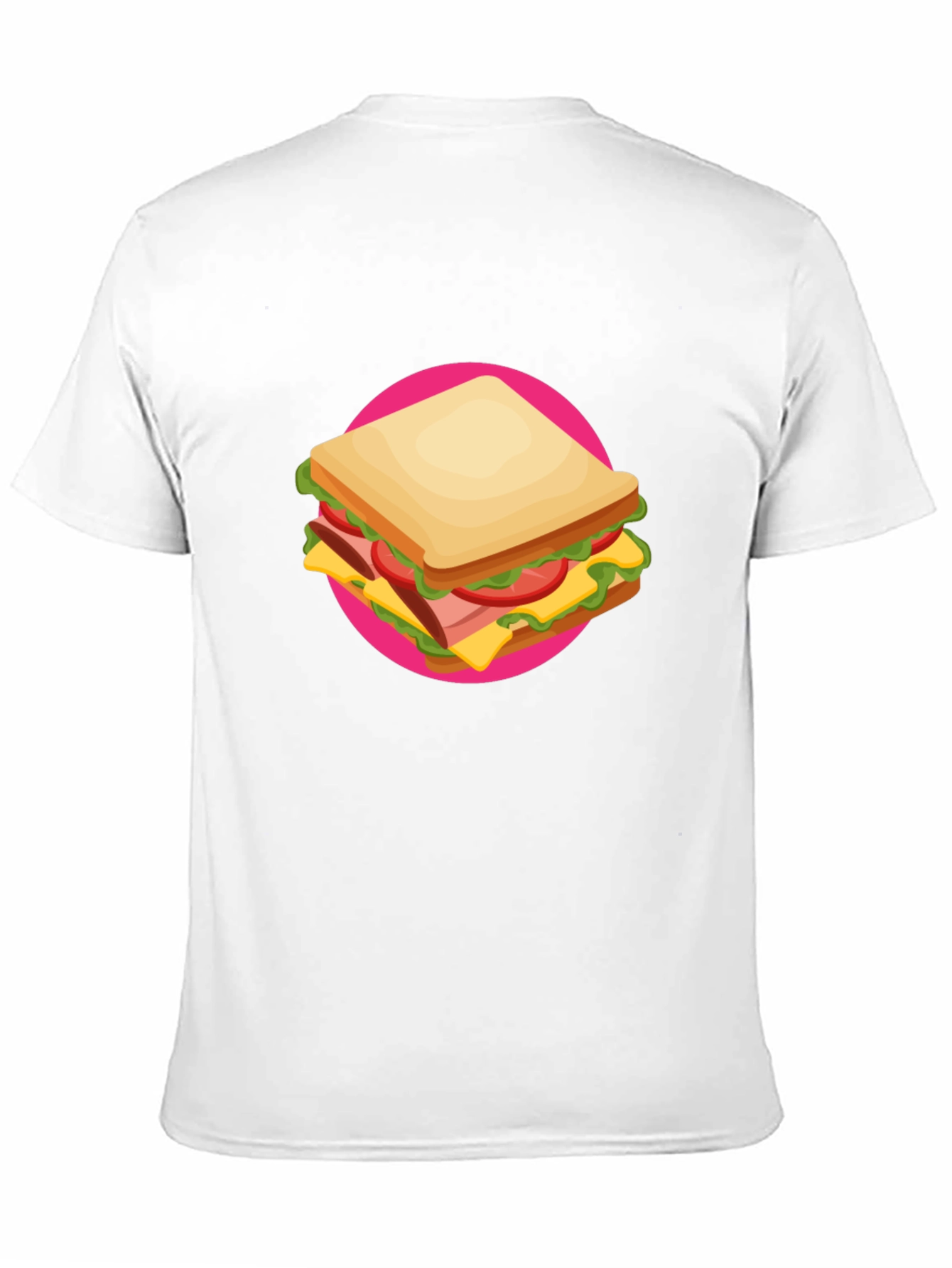 Sandwich Graphic Tee - Casual Crew Neck T-Shirt
