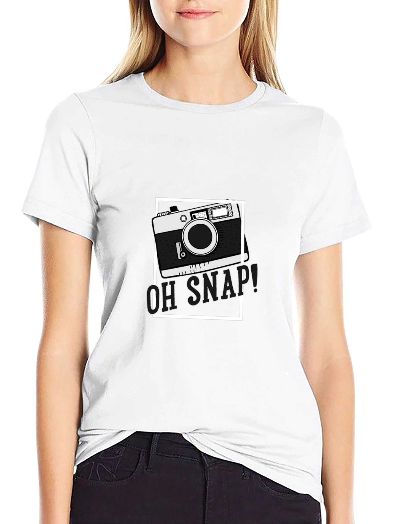 Retro Camera Graphic T-Shirt - Oh Snap! Design