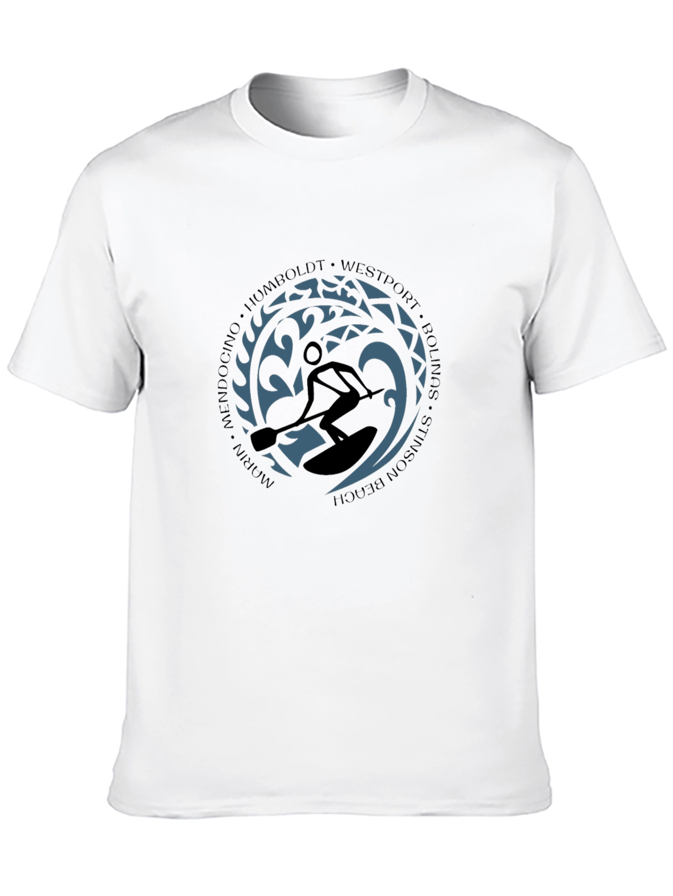 Paddleboarder Graphic Tee - Coastal Style