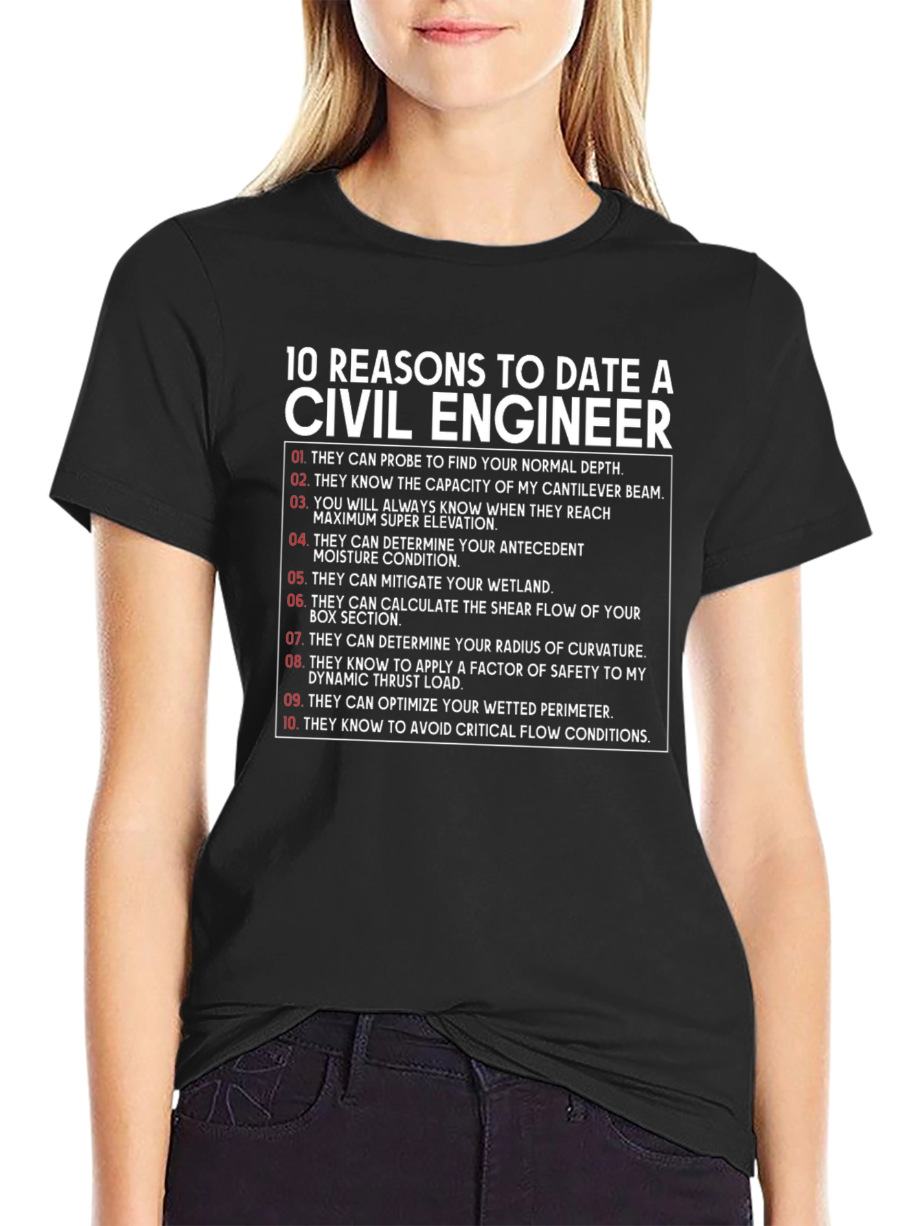 Civil Engineer 10 Reasons T-Shirt