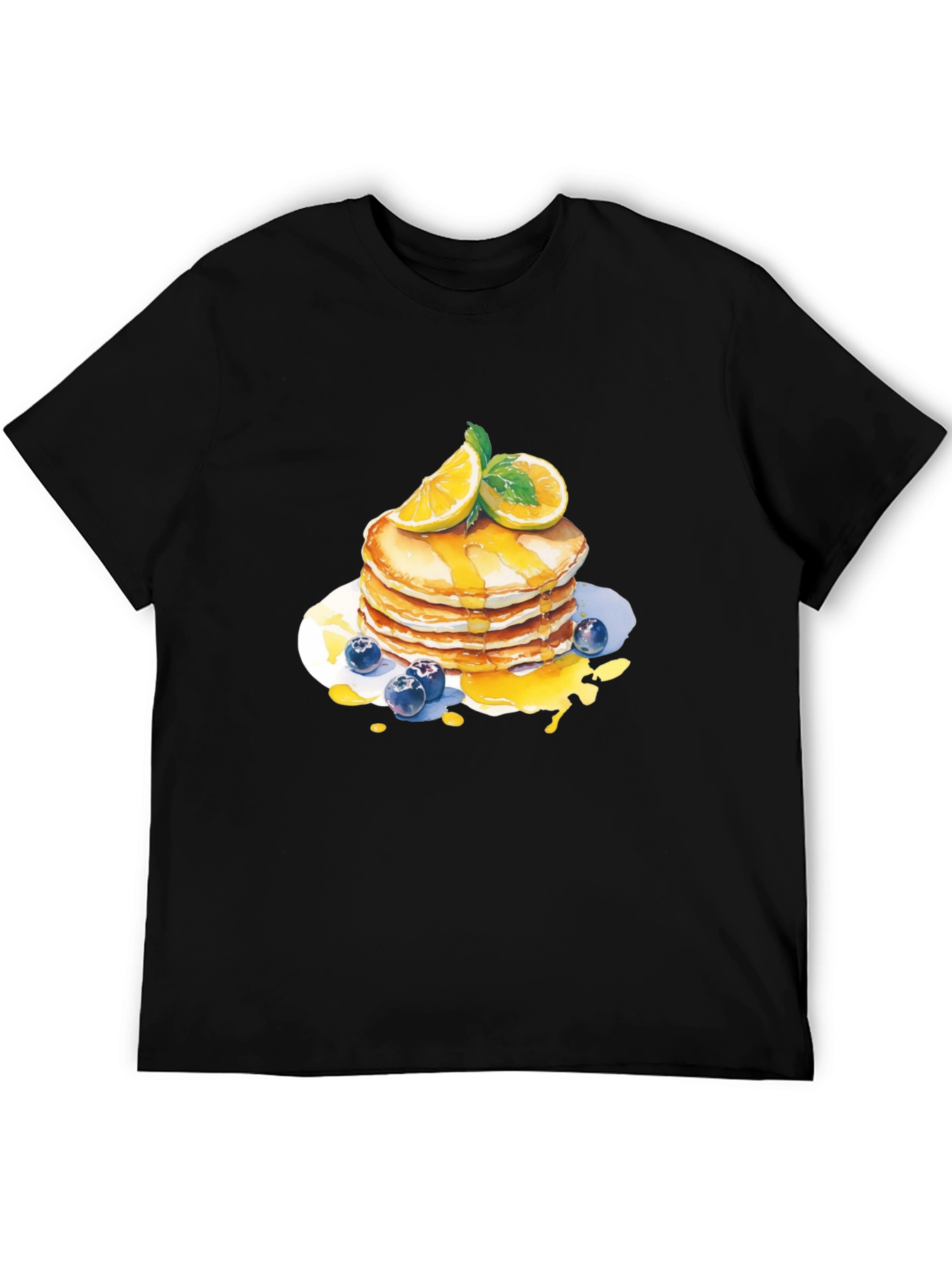 Pancake Stack Graphic Tee - Sweet Breakfast Shirt