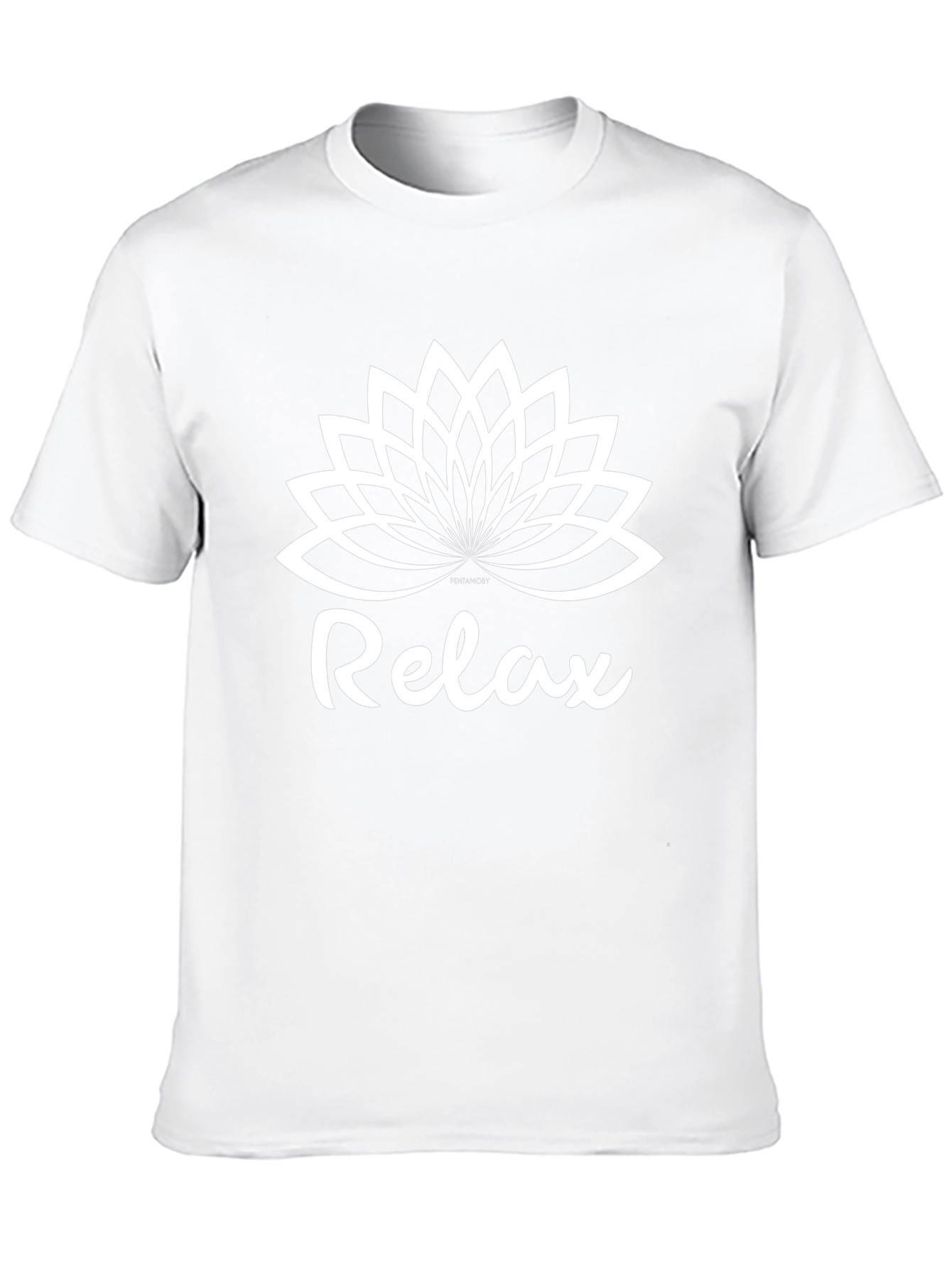 Relax Lotus Flower T-Shirt - Black