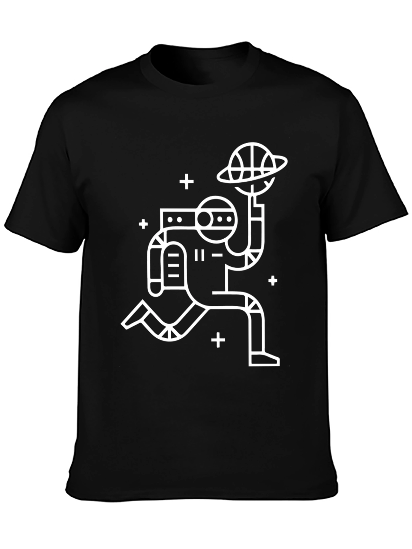 Astronaut Basketball T-Shirt - Black