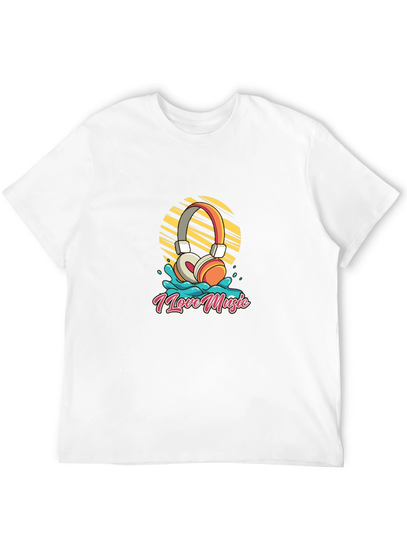 I Love Music Graphic Tee - Stylish Comfort