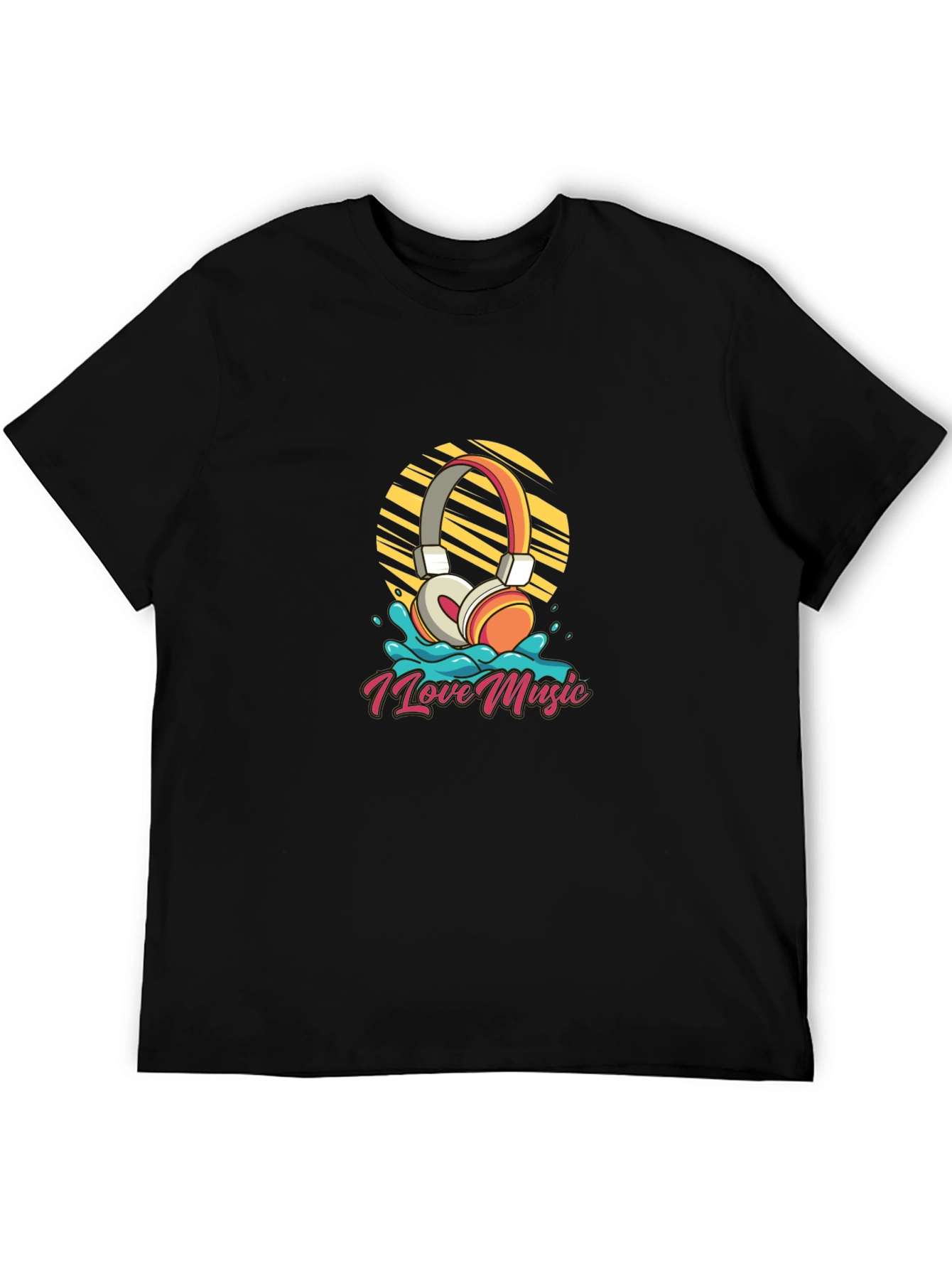 I Love Music Graphic Tee - Stylish Comfort