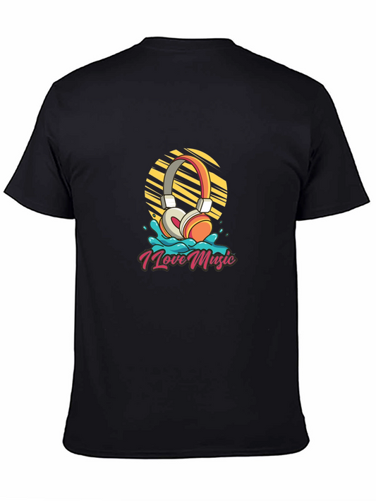 I Love Music Graphic Tee - Stylish Comfort