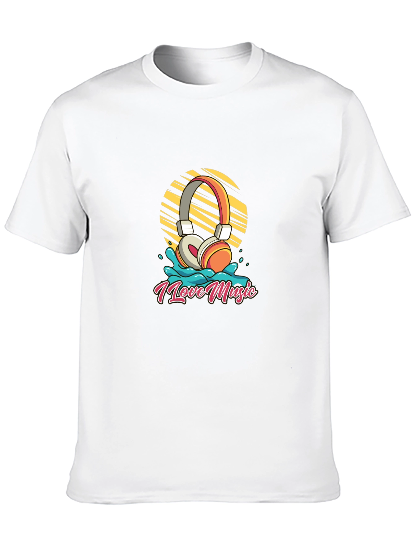 I Love Music Graphic Tee - Stylish Comfort