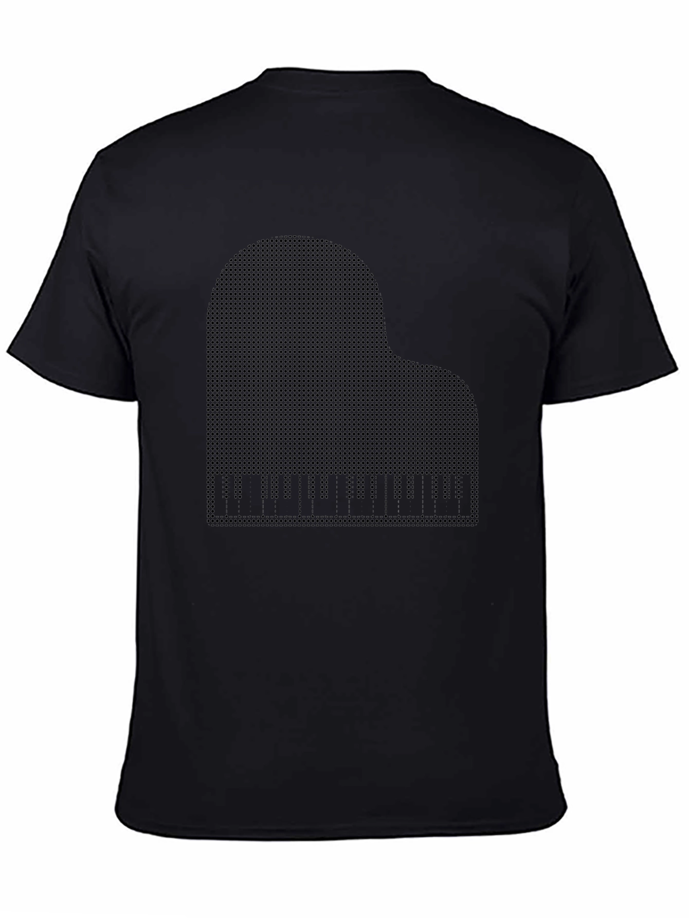Piano Graphic T-Shirt - Classic Black Tee