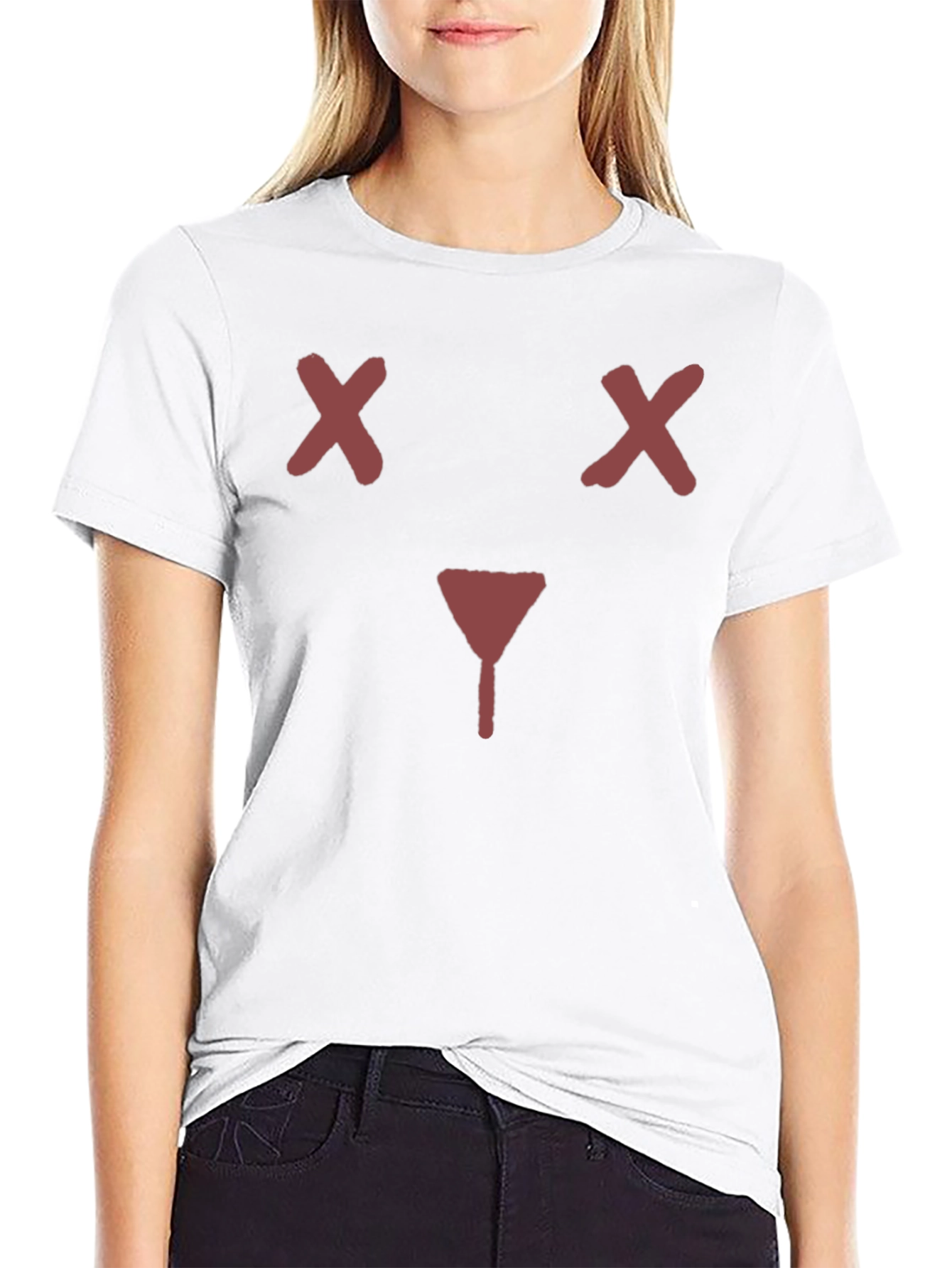 Mens Black Graphic Tee - X Eyes