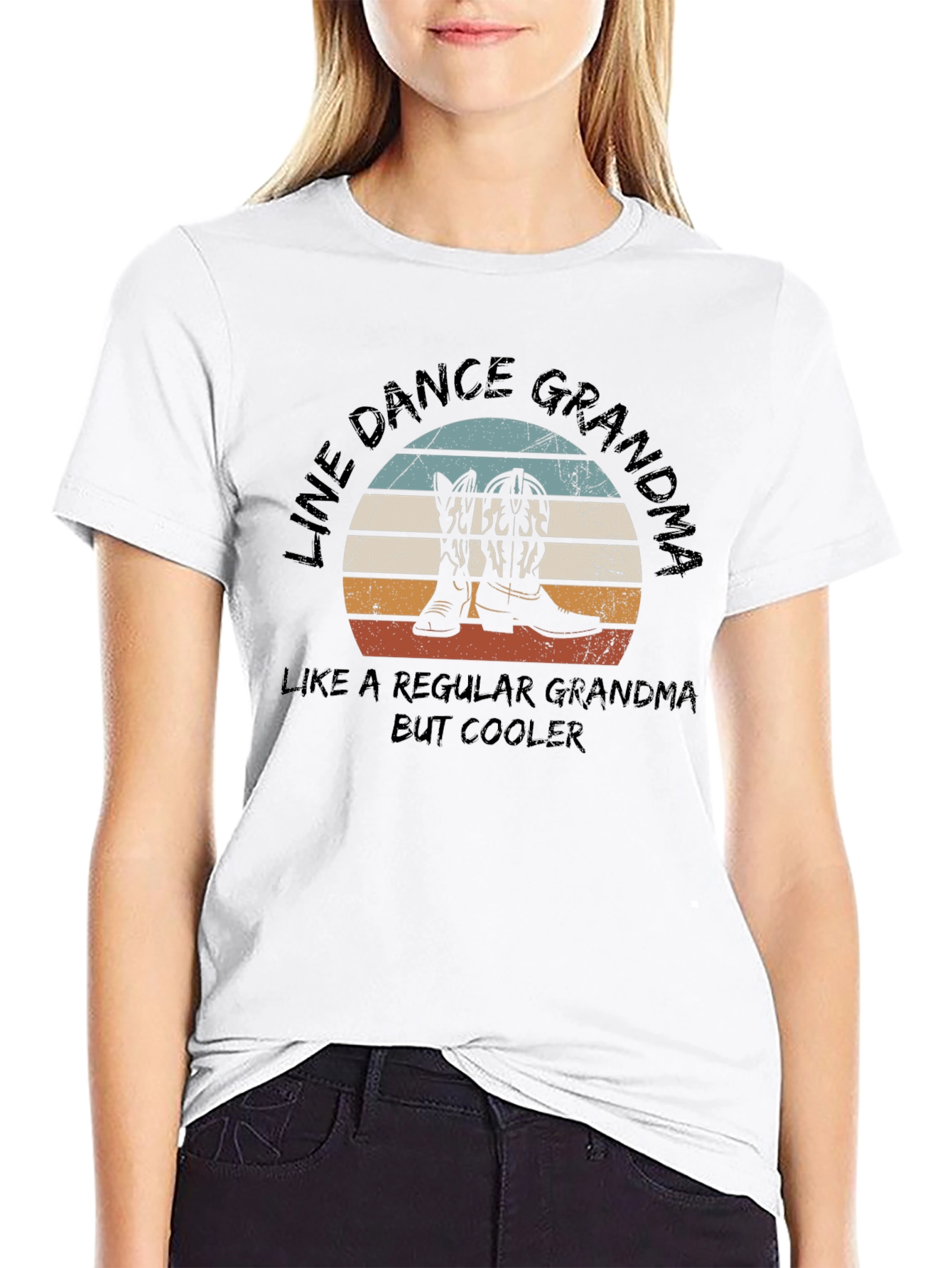 Line Dance Grandma Graphic T-Shirt