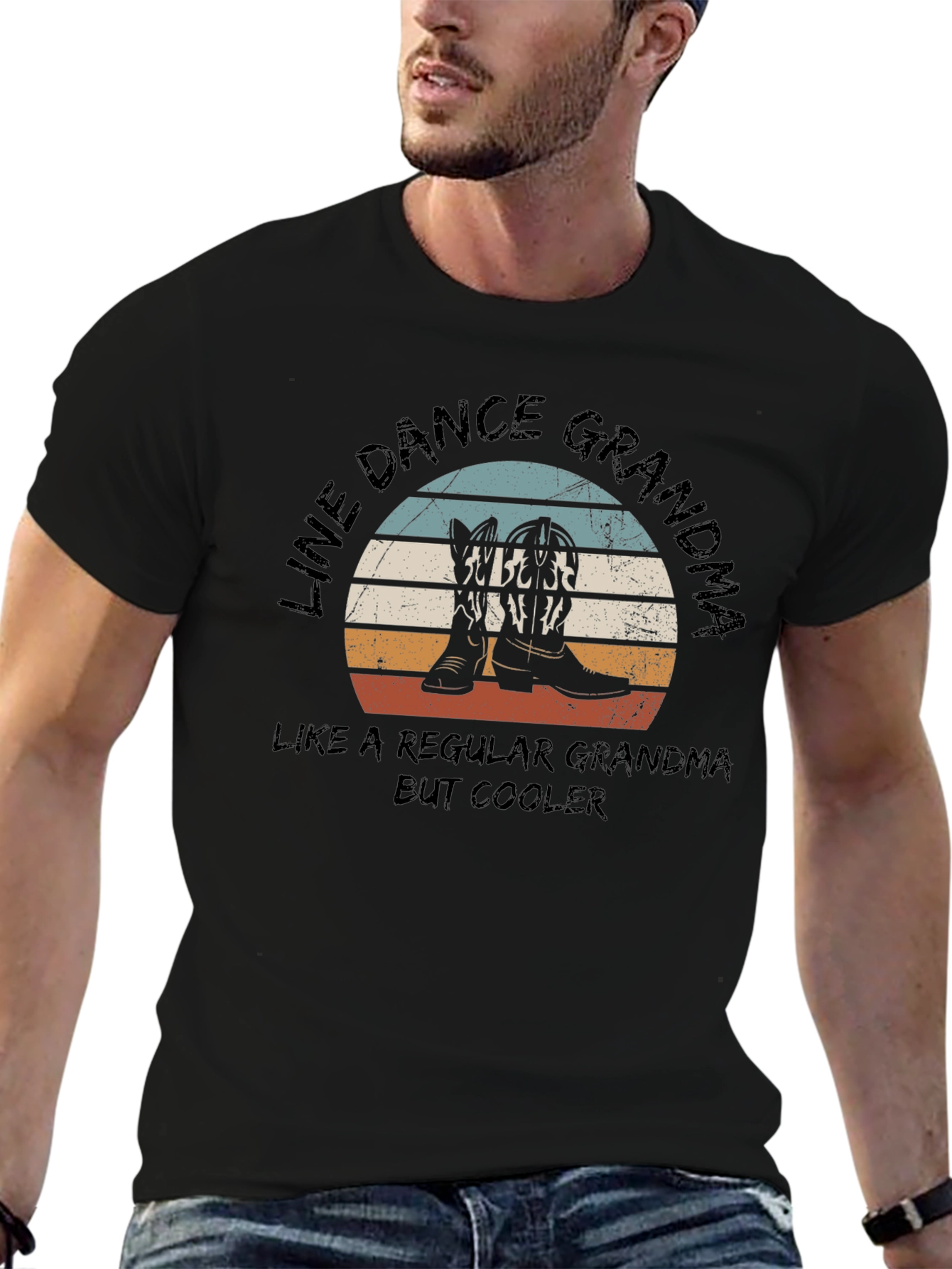 Line Dance Grandma Graphic T-Shirt