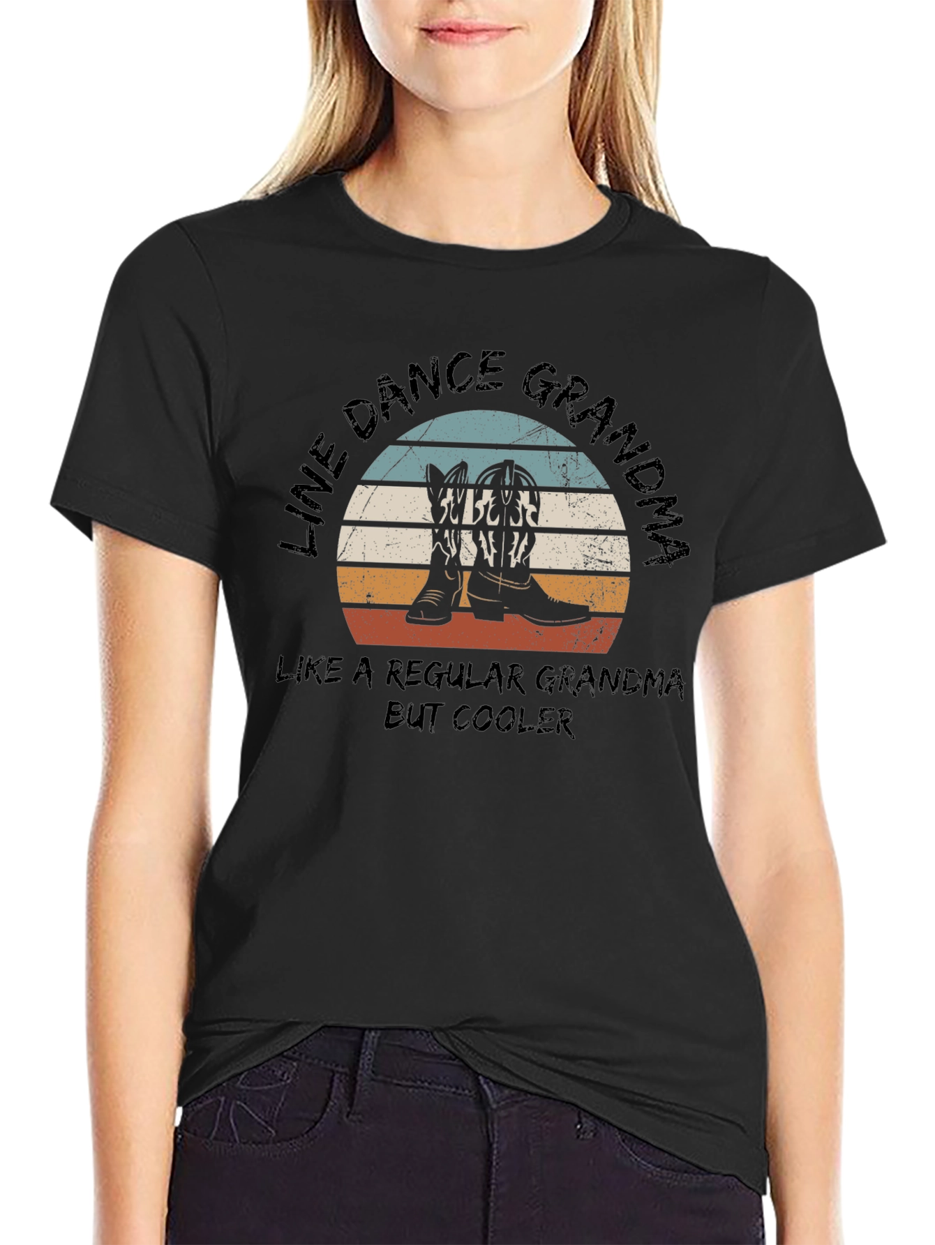 Line Dance Grandma Graphic T-Shirt