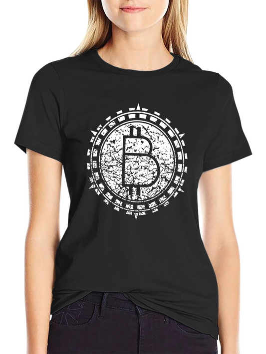 Bitcoin Distressed Graphic Tee