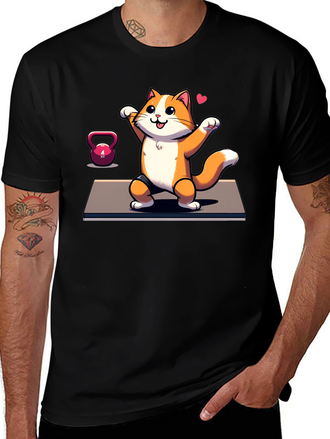 Funny Cat Gym T-Shirt