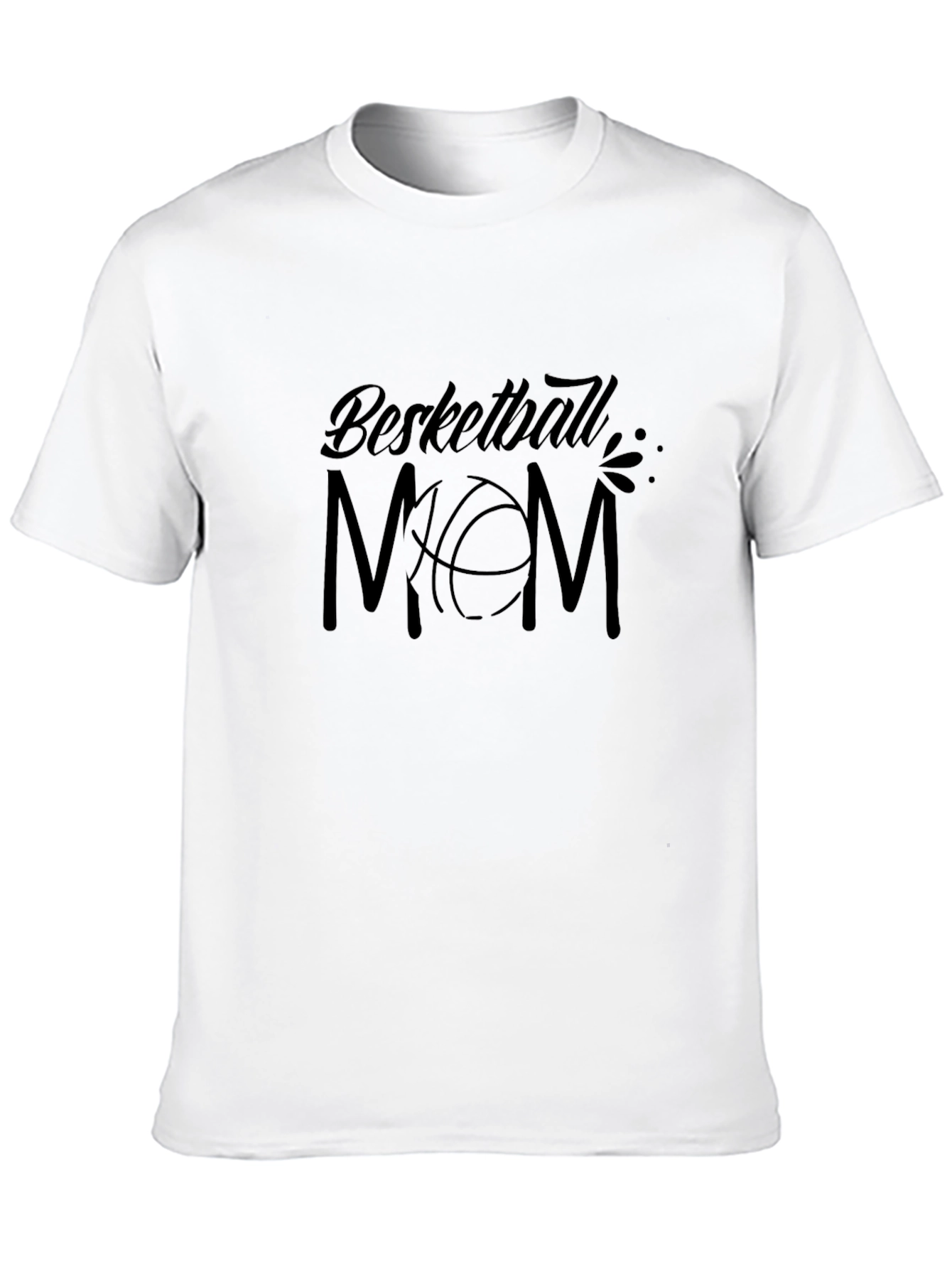 Basketball Mom Graphic T-Shirt - Black