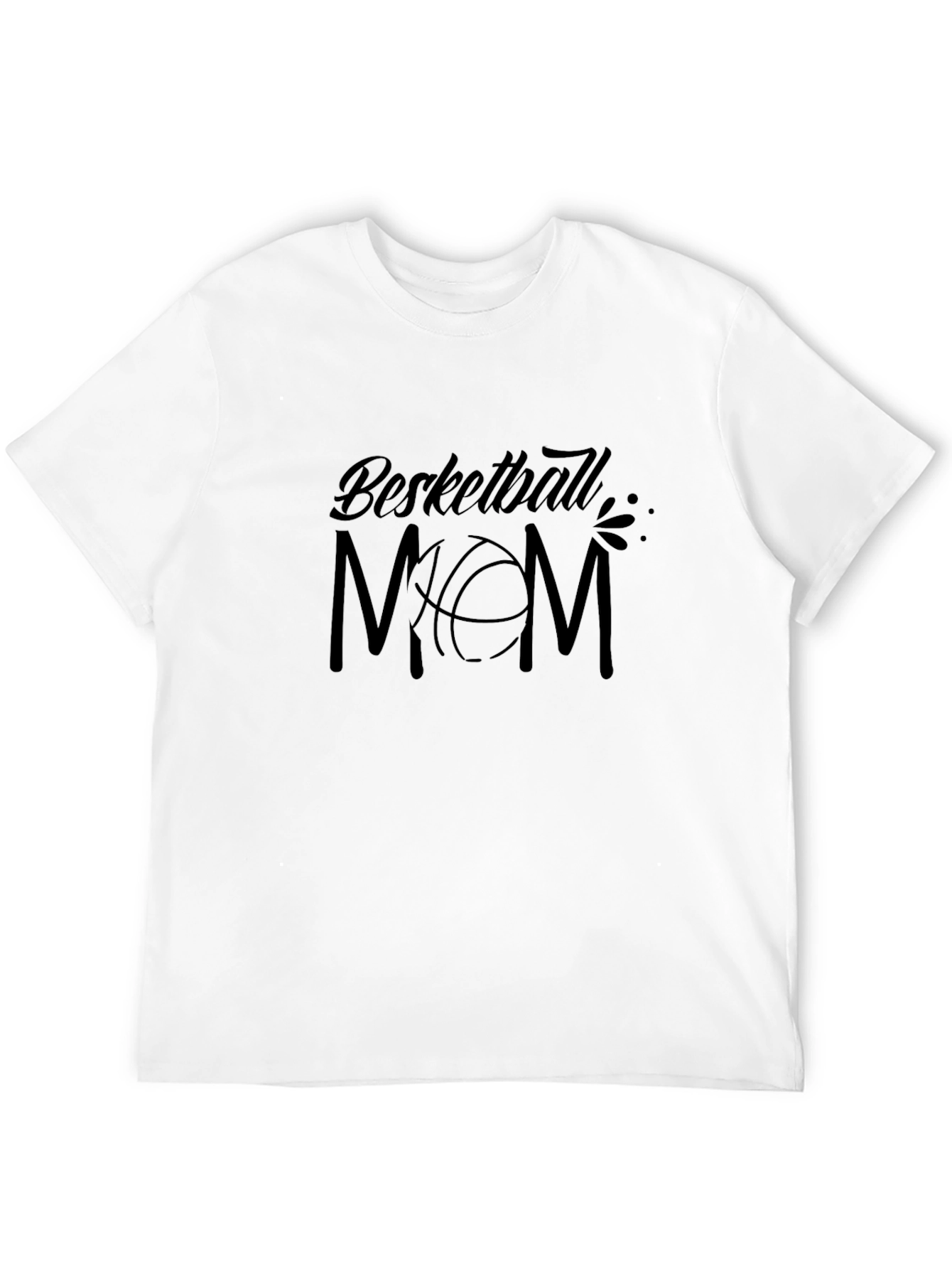 Basketball Mom Graphic T-Shirt - Black