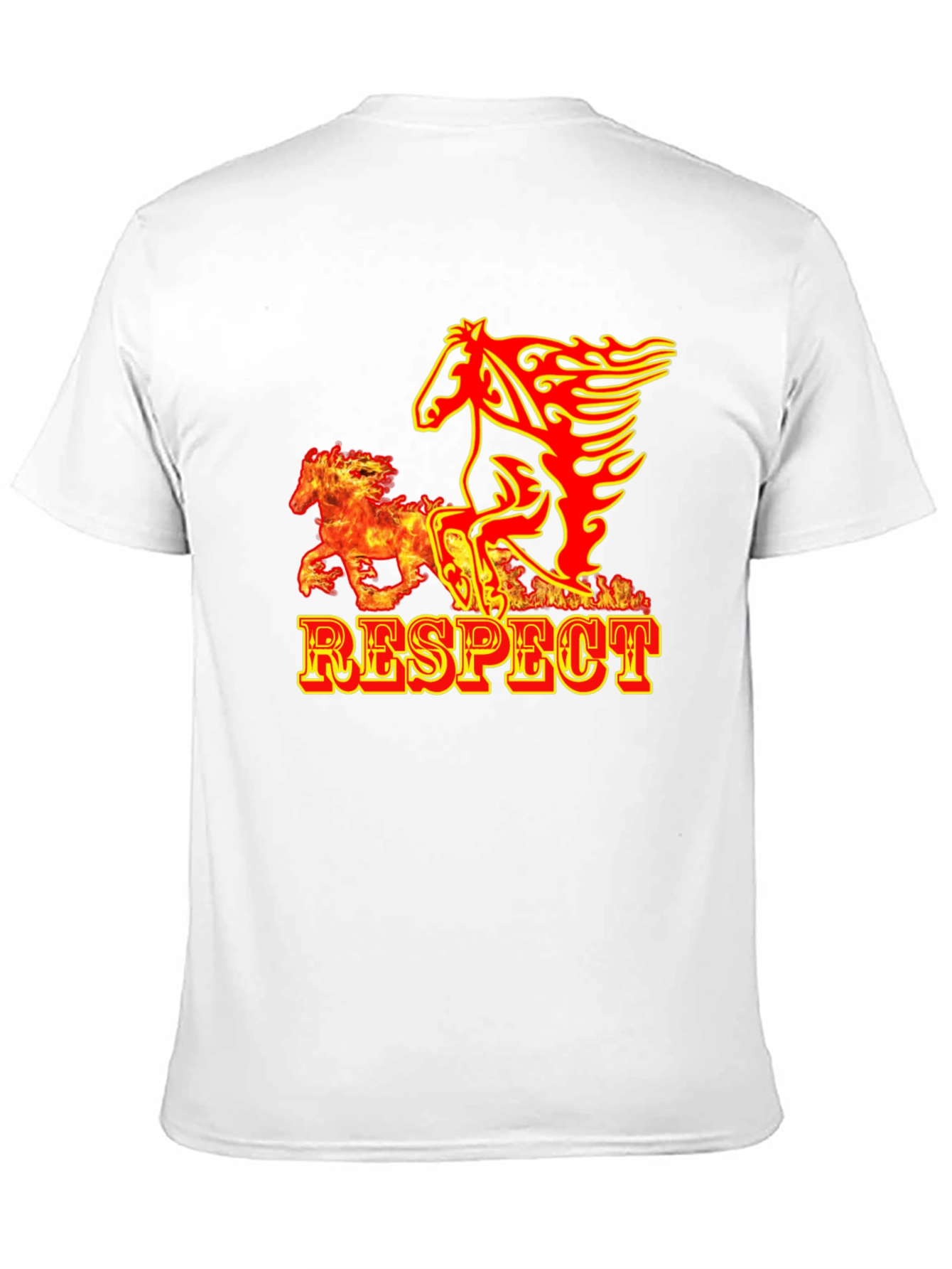 Respect Flame Horse Graphic T-Shirt