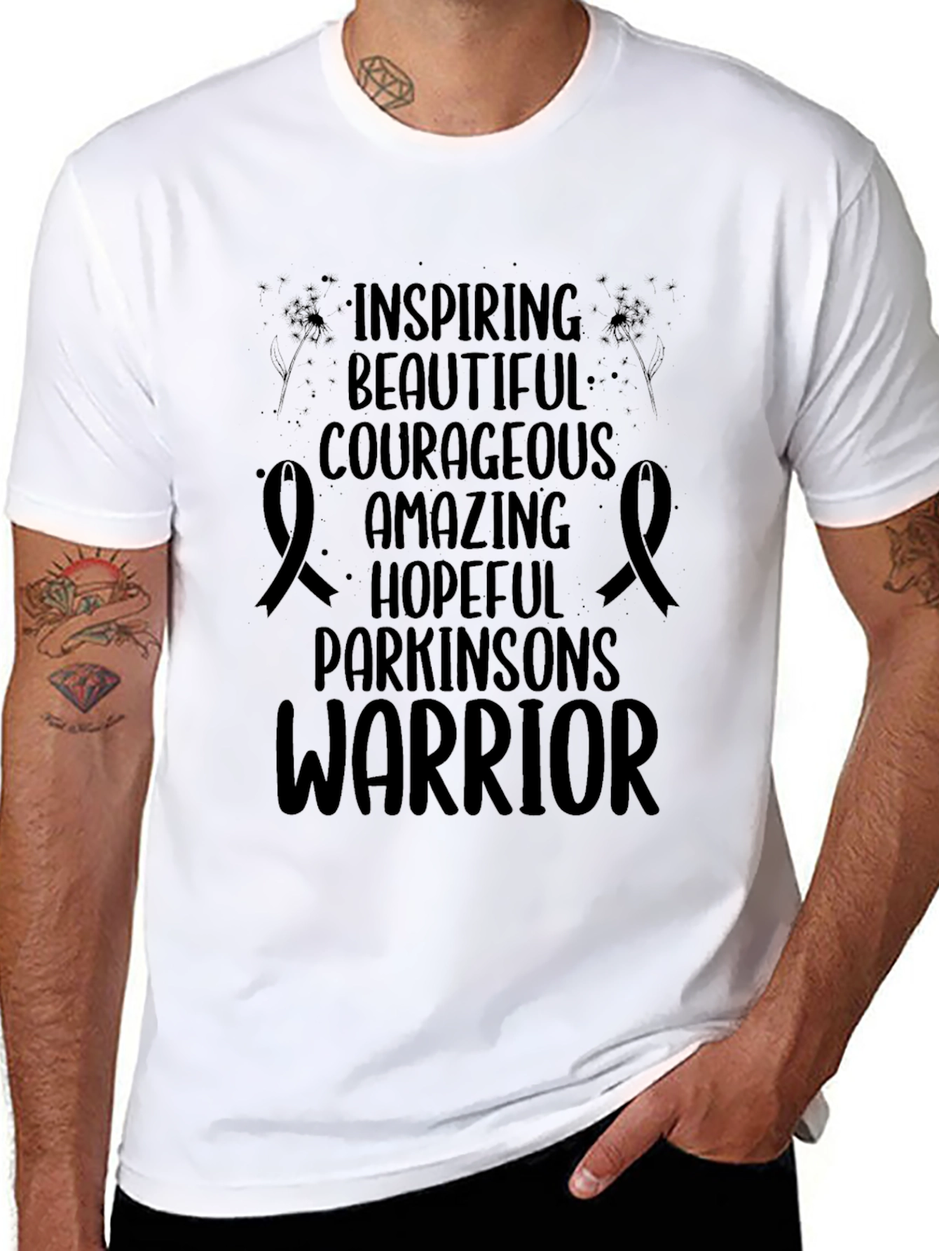 Parkinsons Warrior T-Shirt - Inspiring Courageous Design