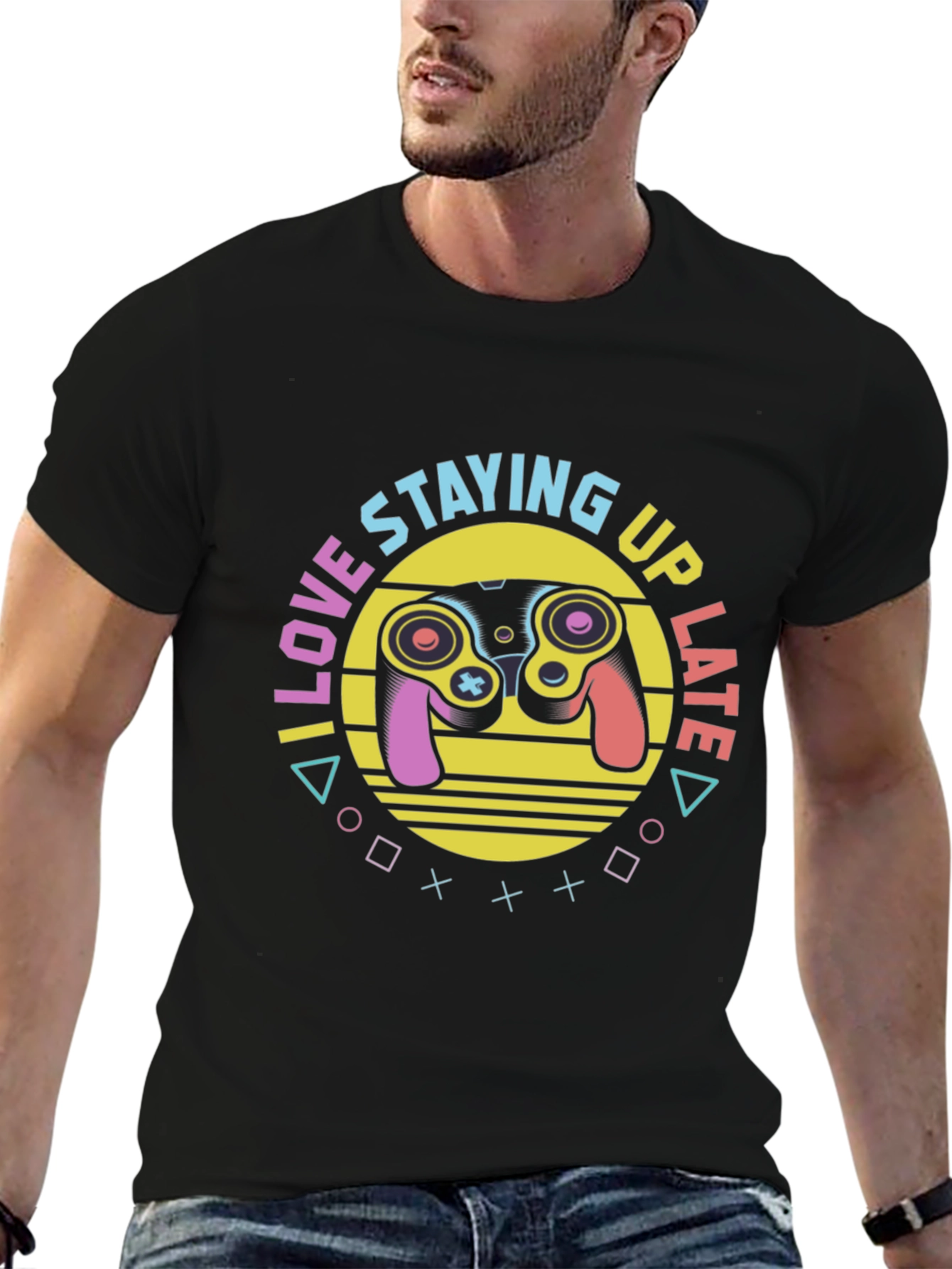 I Love Staying Up Late Gaming T-Shirt