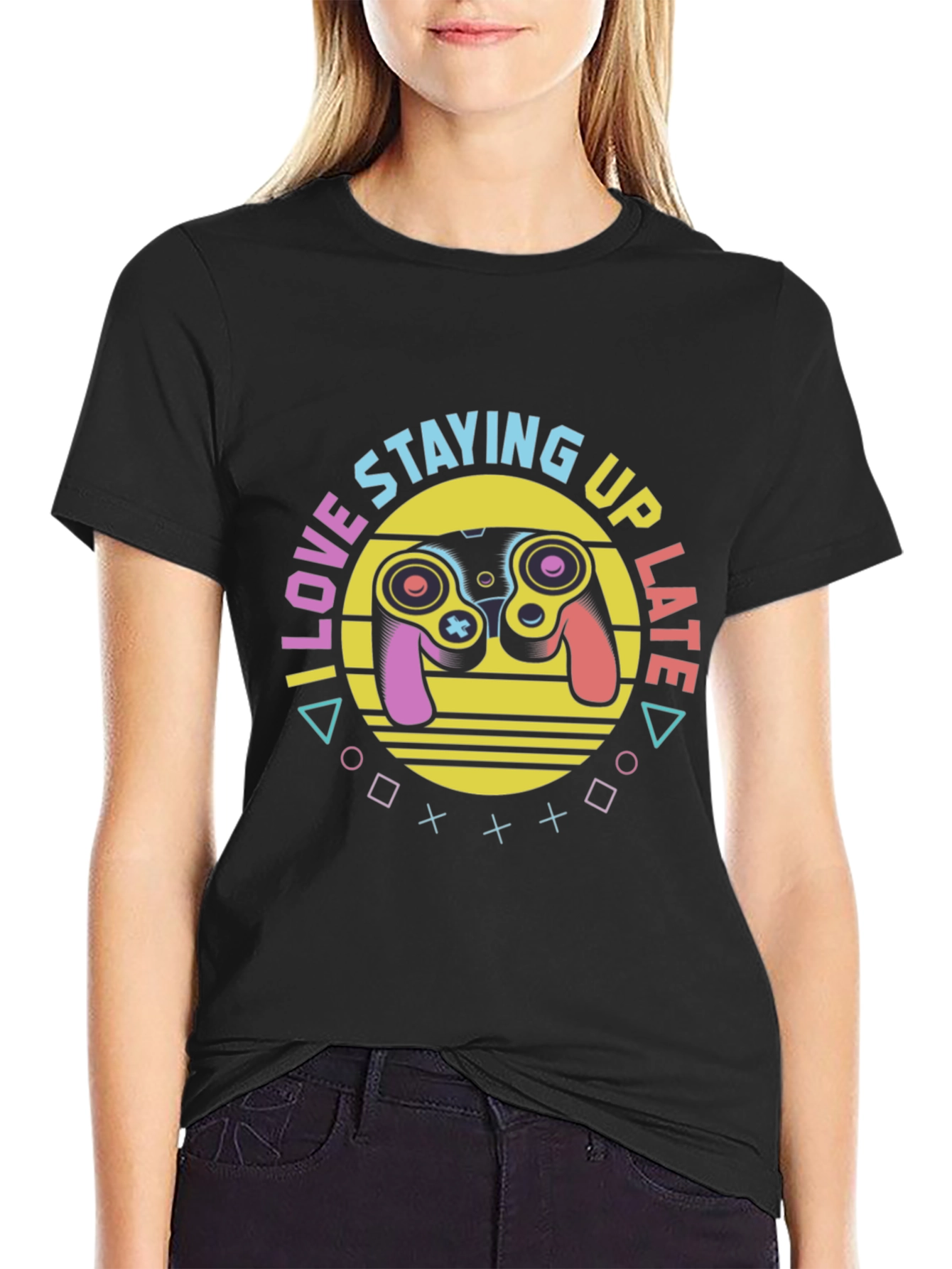 I Love Staying Up Late Gaming T-Shirt