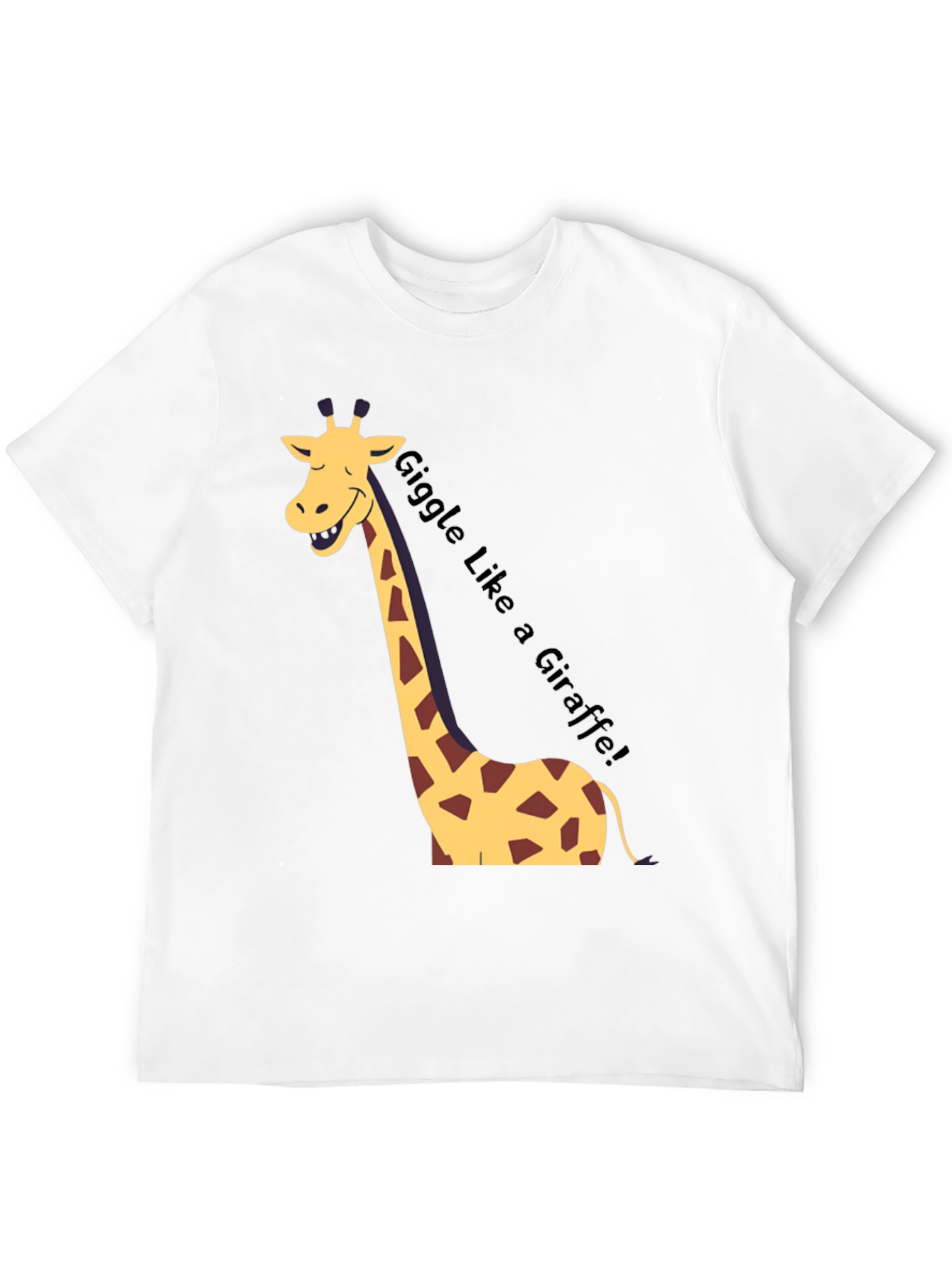 Giggle Like a Giraffe Black T-Shirt