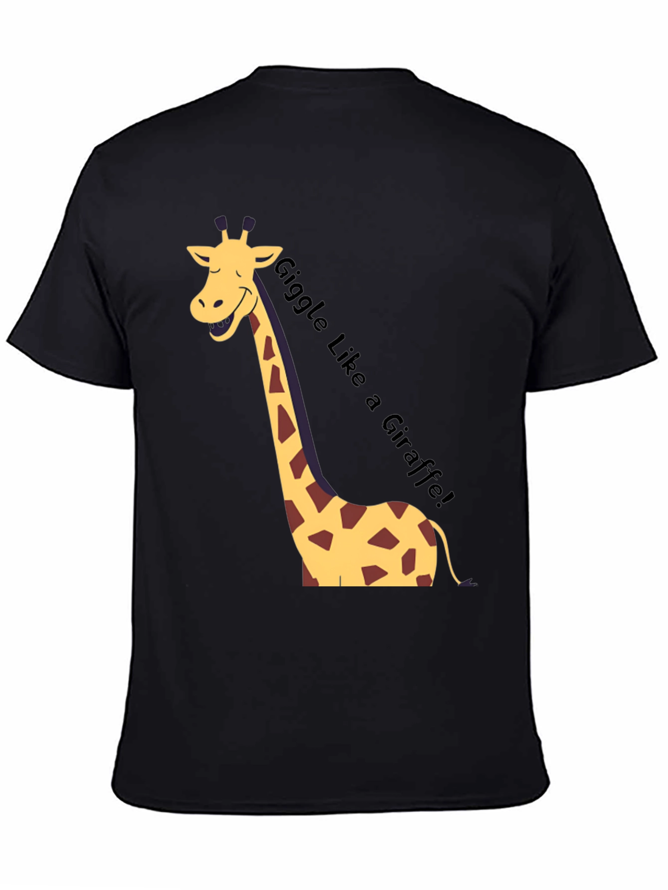 Giggle Like a Giraffe Black T-Shirt