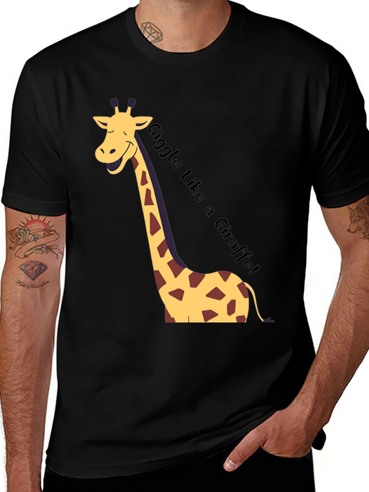 Giggle Like a Giraffe Black T-Shirt