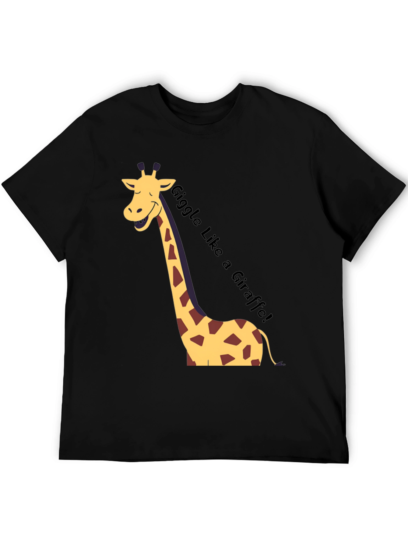 Giggle Like a Giraffe Black T-Shirt