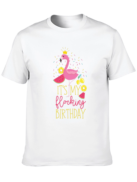 Its My Flocking Birthday T-Shirt - Flamingo Party Tee