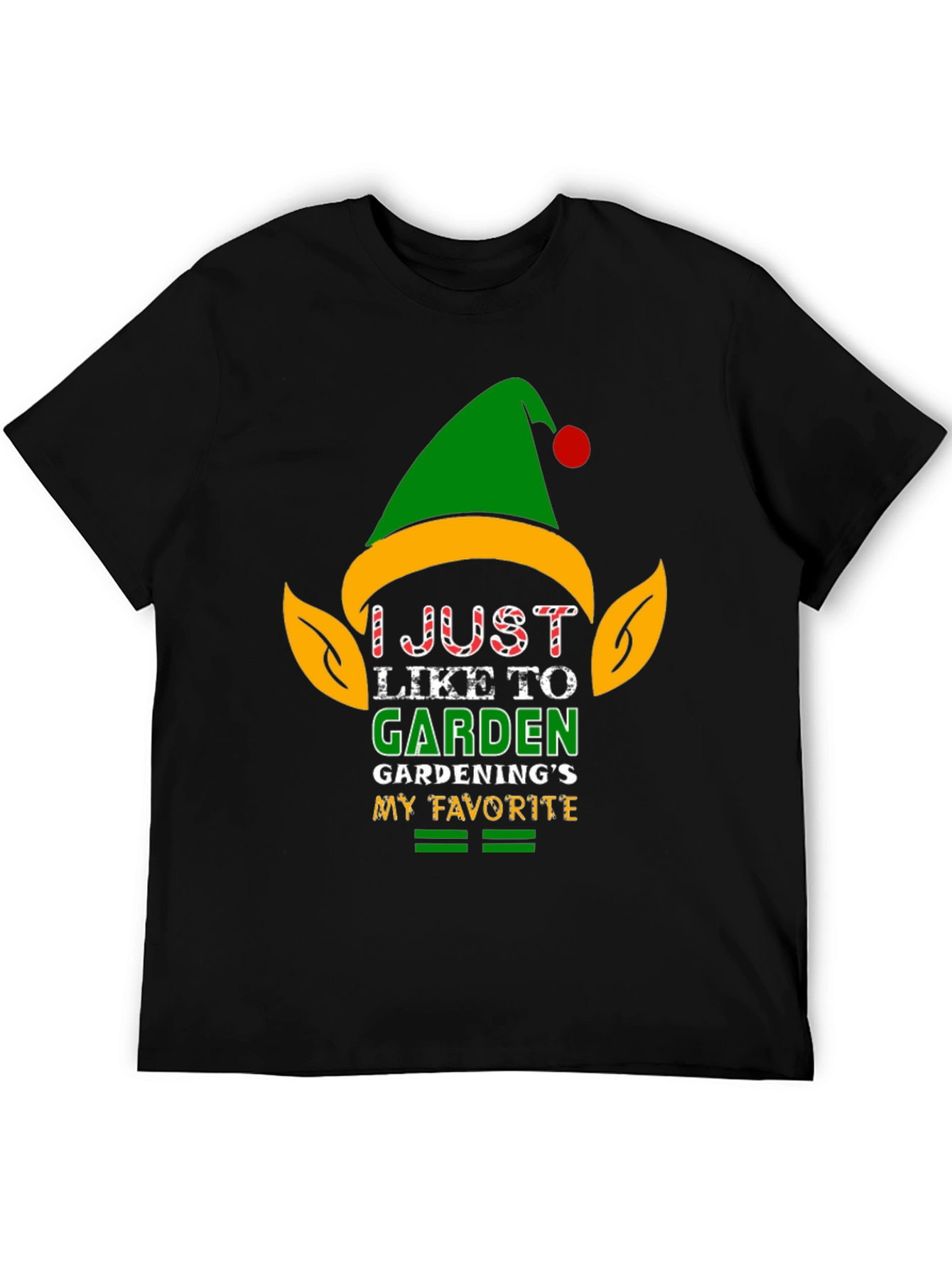 I Just Like to Garden Black T-Shirt