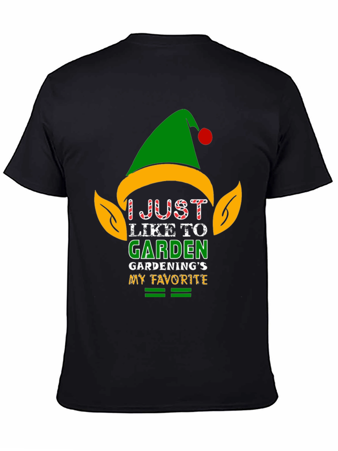 I Just Like to Garden Black T-Shirt