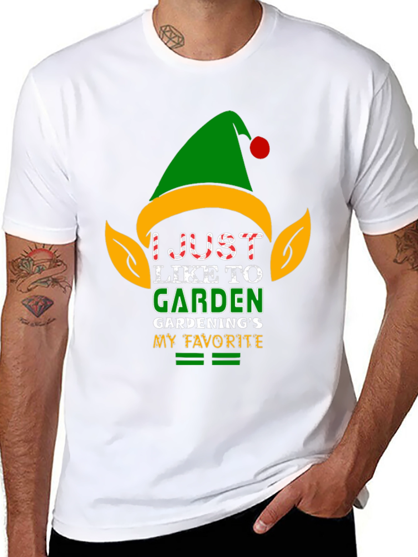 I Just Like to Garden Black T-Shirt