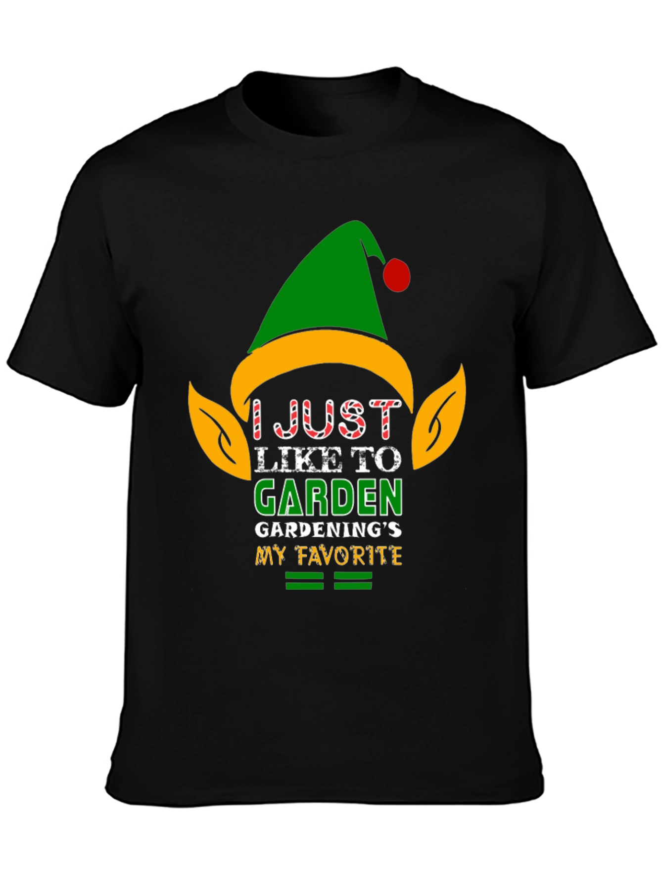 I Just Like to Garden Black T-Shirt