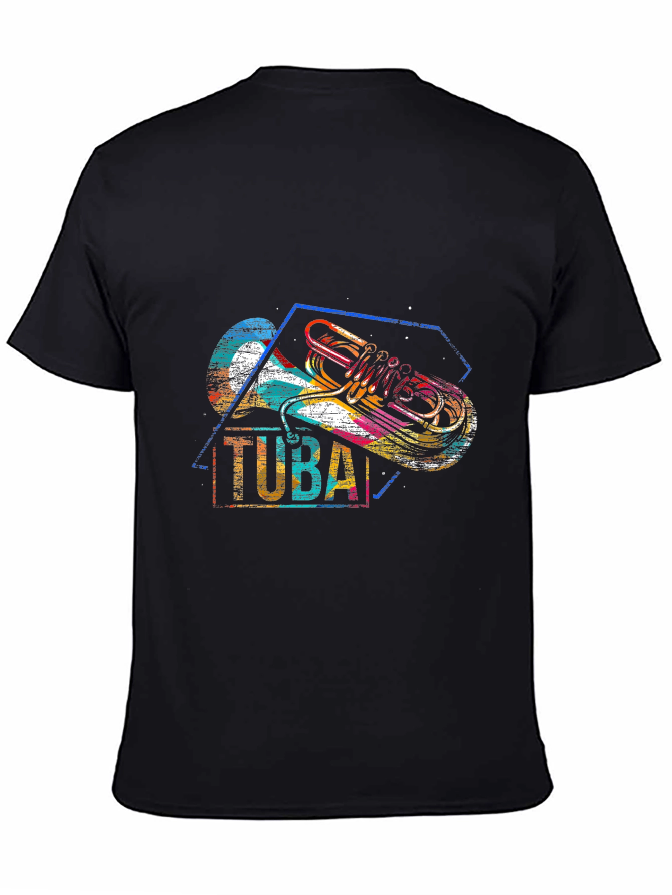 Tuba Player Graphic Tee - Music Lover T-Shirt