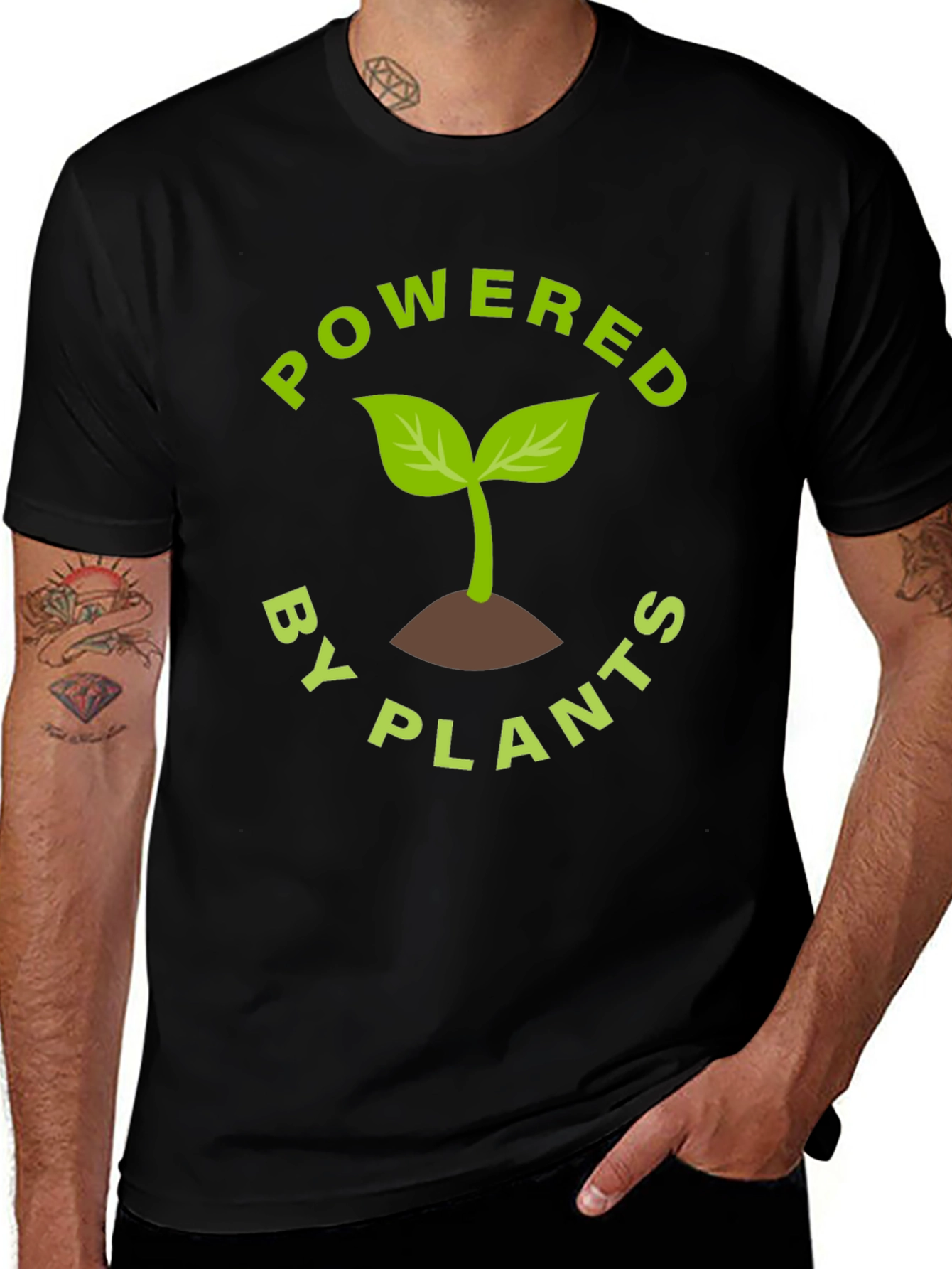 Powered By Plants T-Shirt - Vegan Friendly
