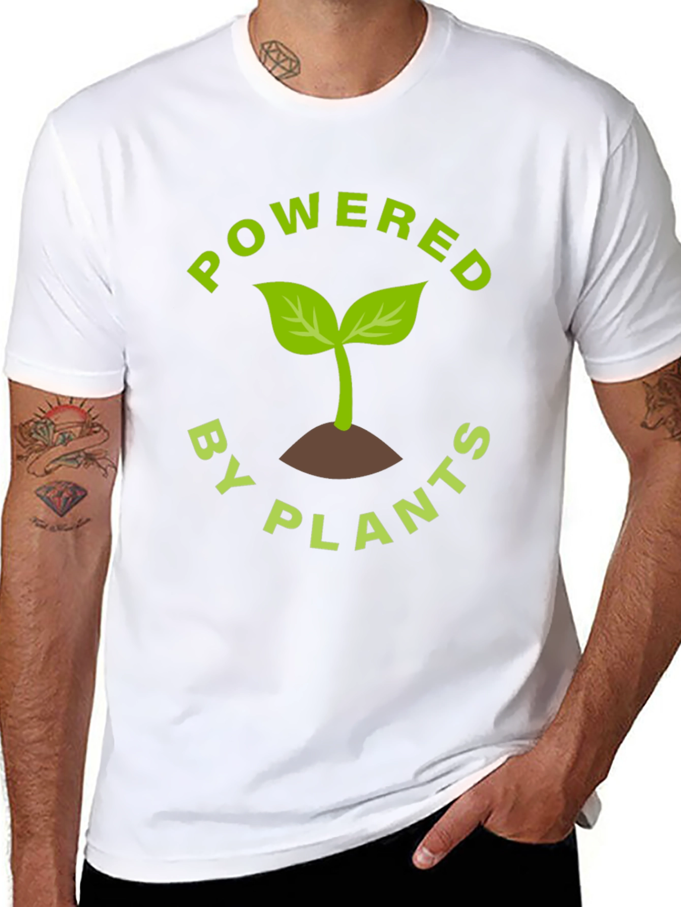 Powered By Plants T-Shirt - Vegan Friendly