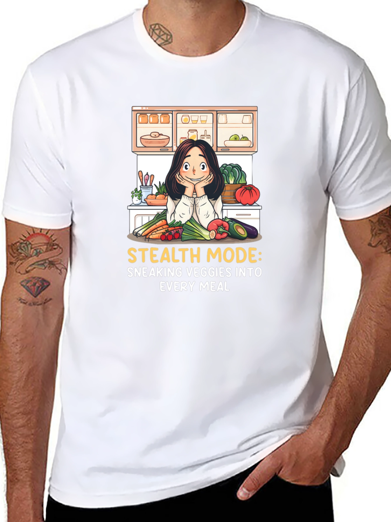 Stealth Veggies Graphic T-Shirt