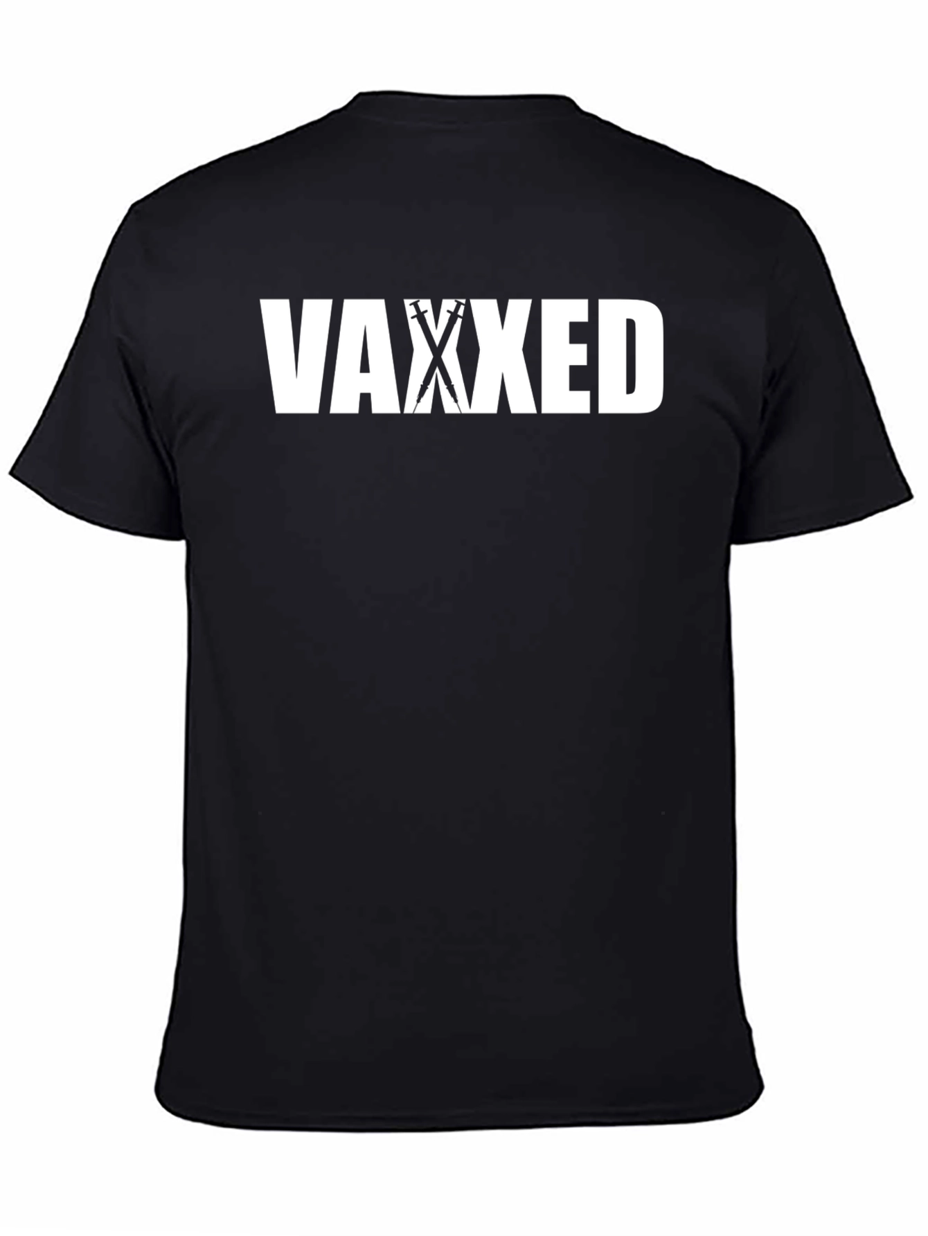 Vaxxed Graphic T-Shirt - Black - Vaccination Statement Tee