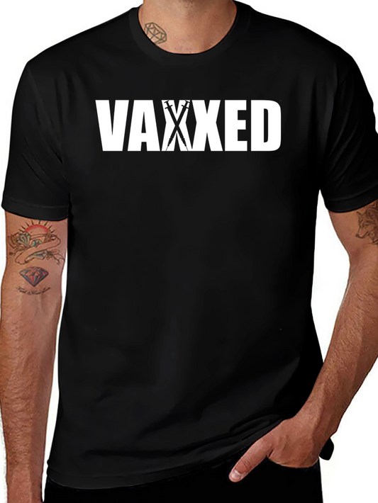 Vaxxed Graphic T-Shirt - Black - Vaccination Statement Tee