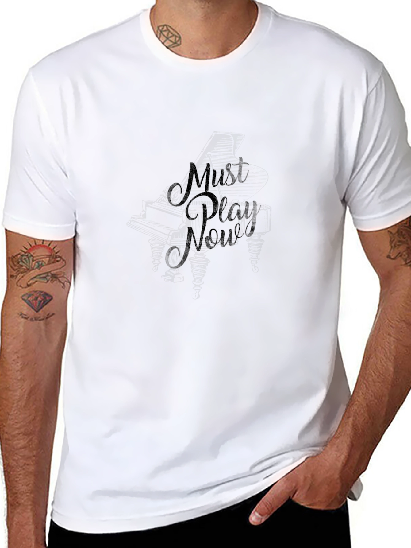Must Play Now Black T-Shirt