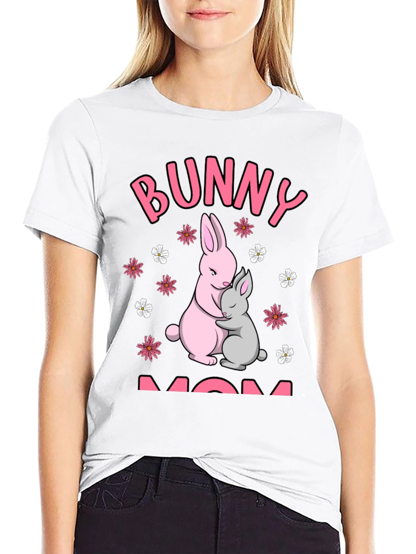 Bunny Mom T-Shirt - Cute Easter Tee