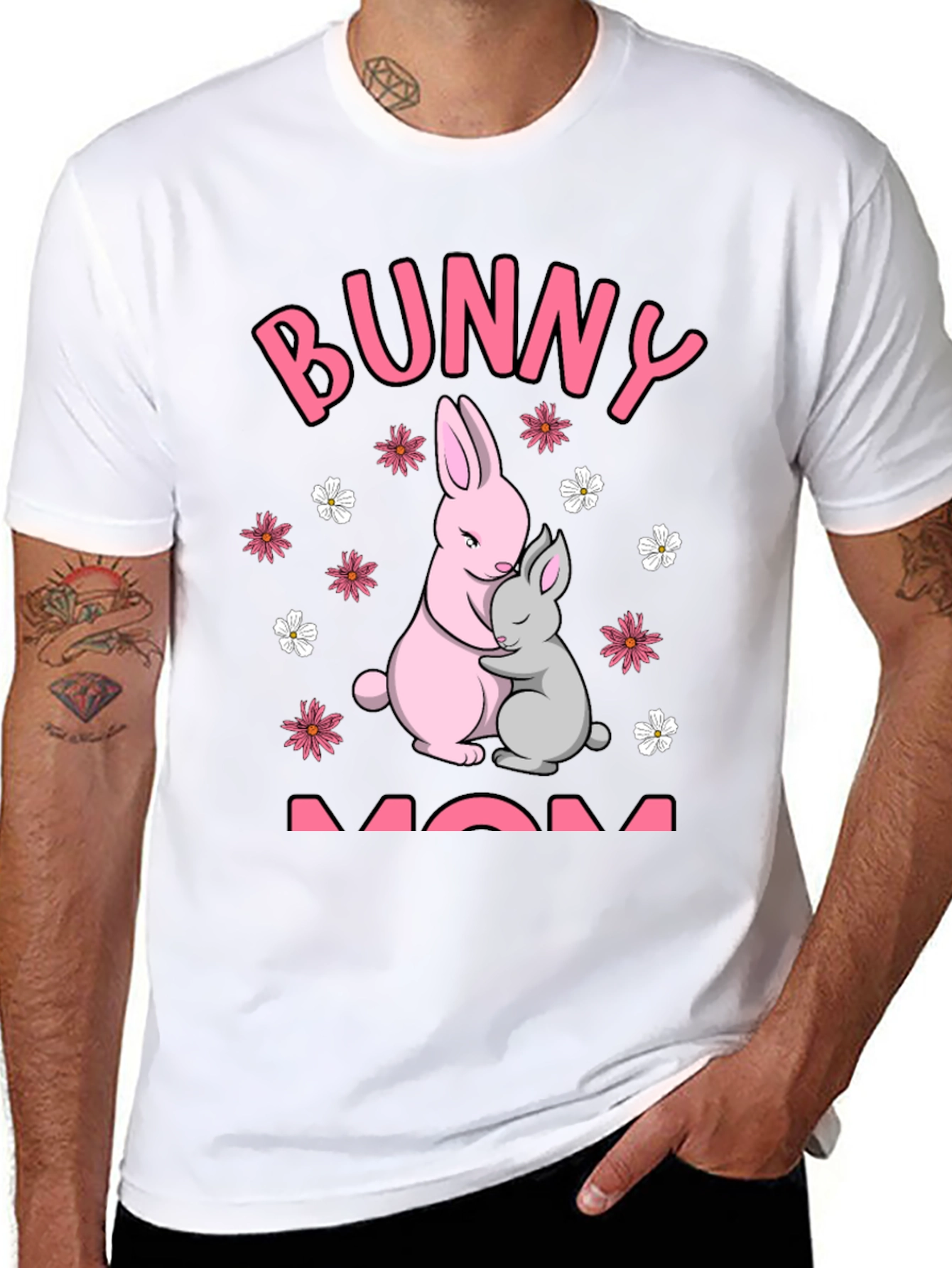 Bunny Mom T-Shirt - Cute Easter Tee