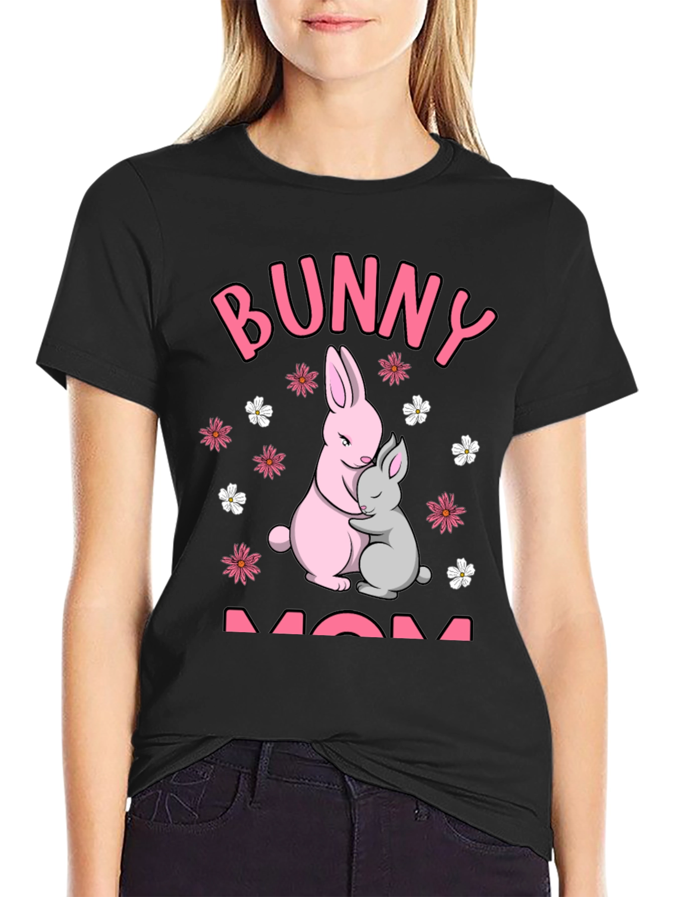 Bunny Mom T-Shirt - Cute Easter Tee