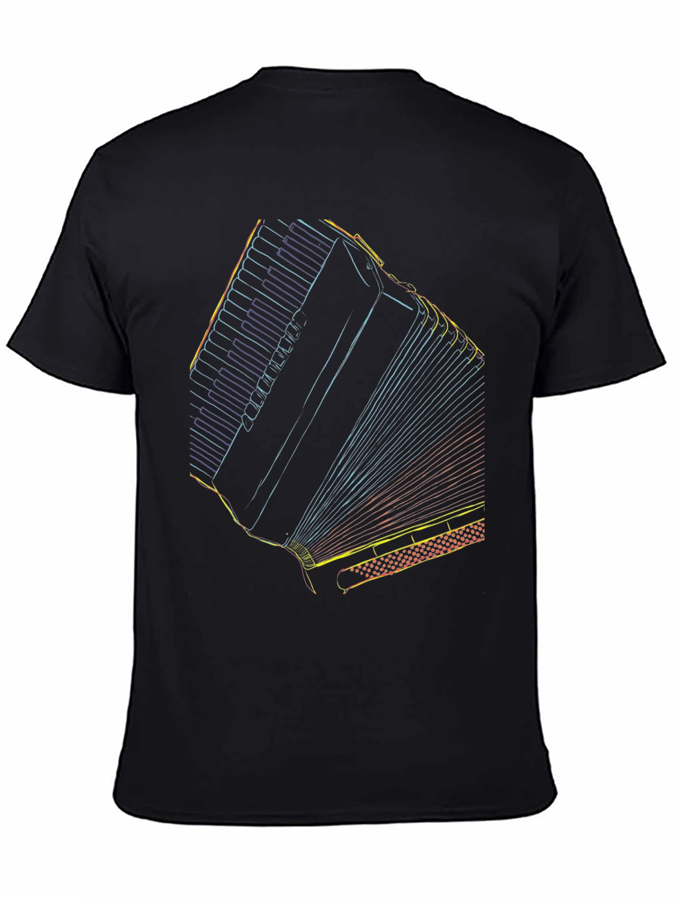 Accordion Graphic Black T-Shirt