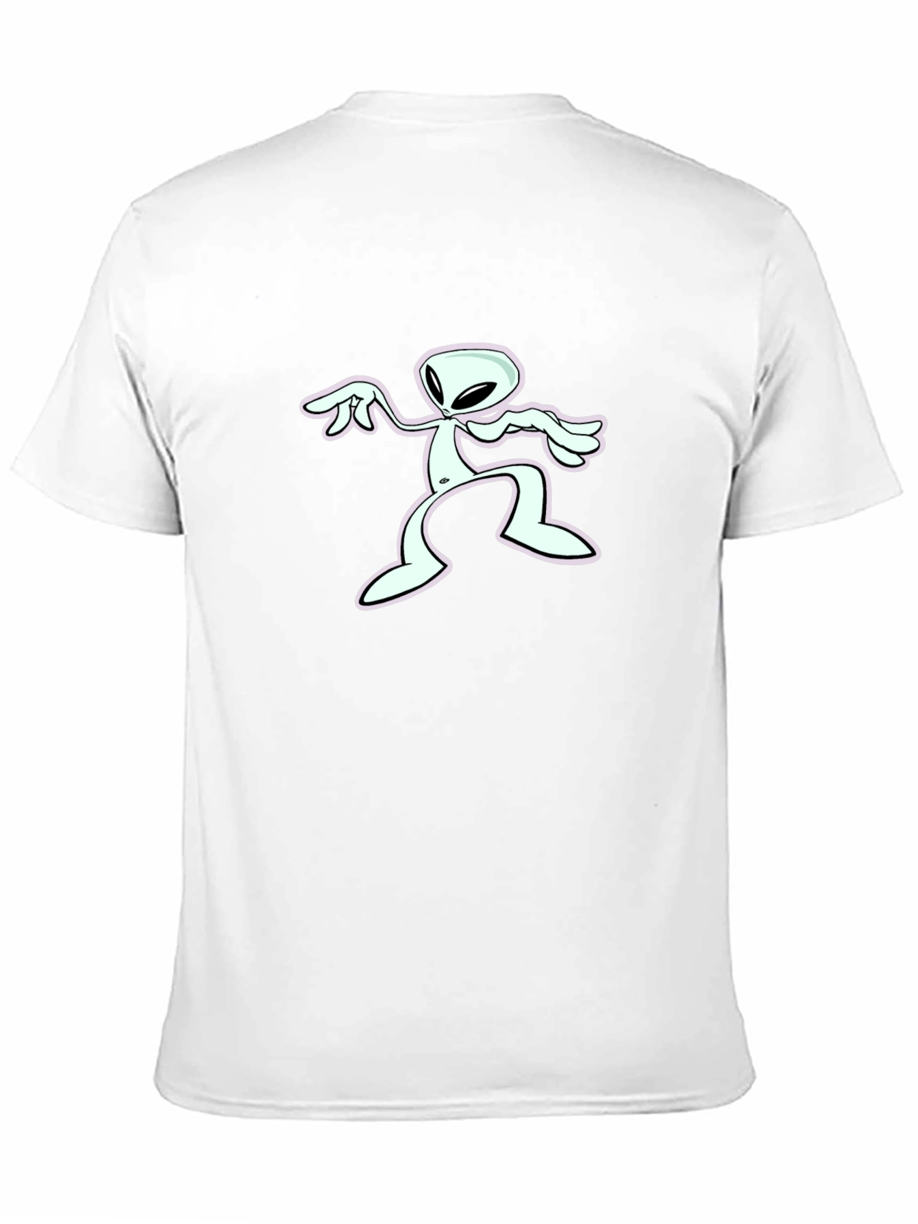 Retro Alien Graphic Black T-Shirt