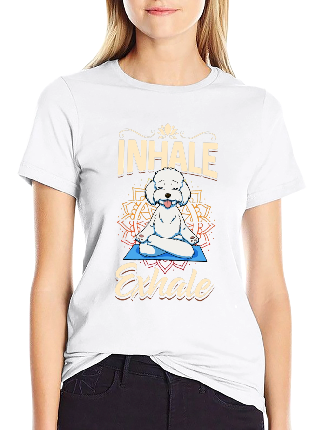 Yoga Dog T-Shirt - Inhale Exhale